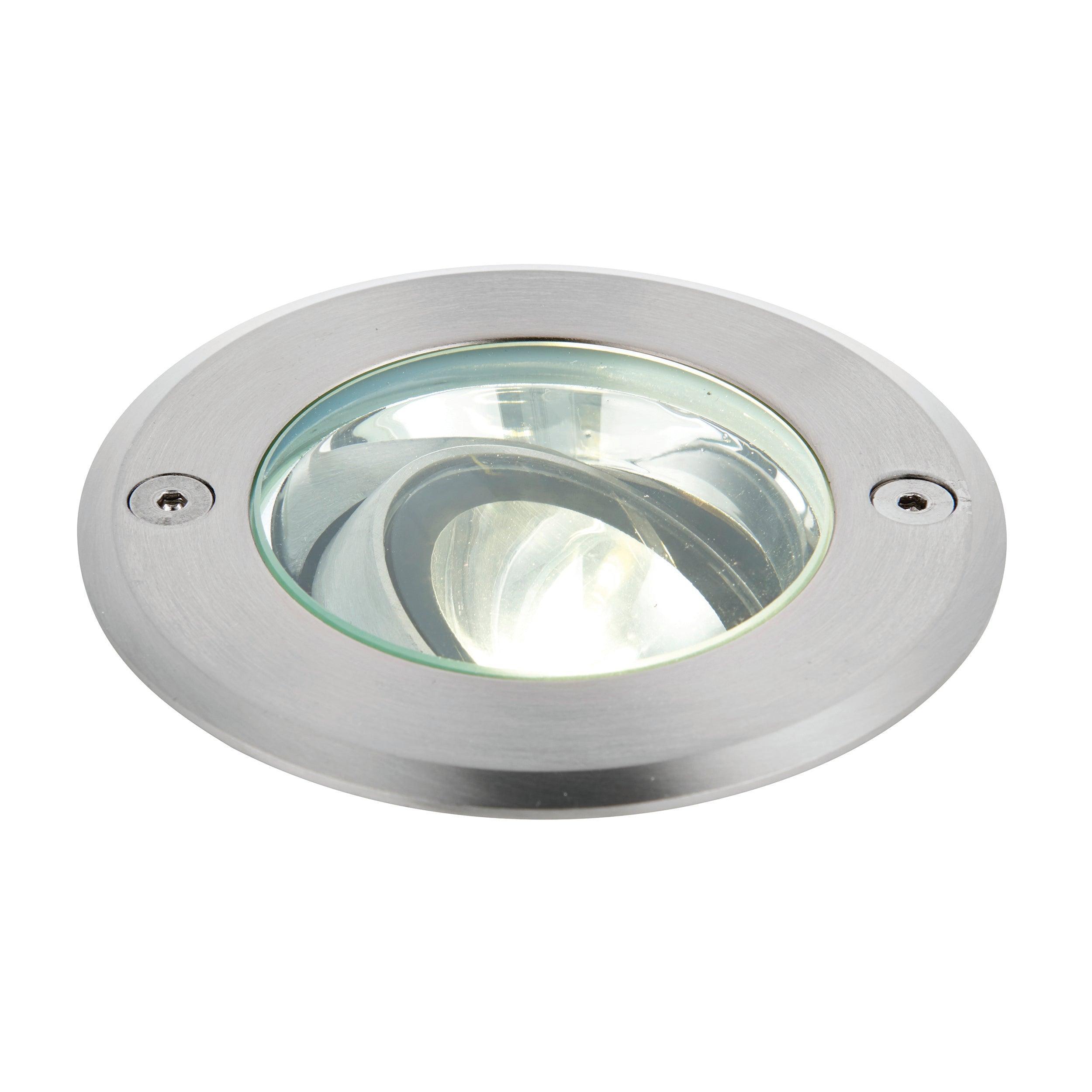hoxton led stainless steel decking light cool white ip67 6w by saxby lighting, close up image 102