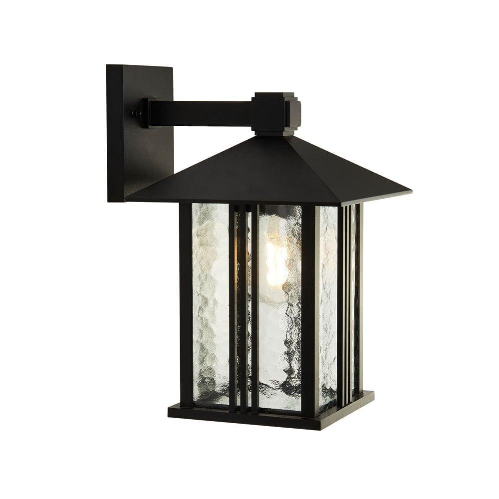 venice 1 light outdoor black wall porch light water glass