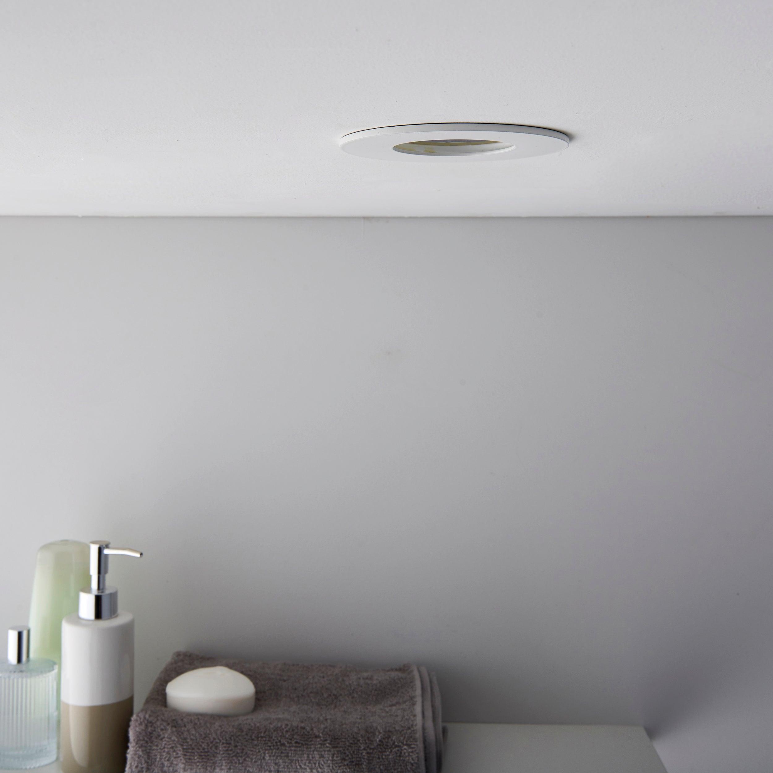 smart orbital led recessed light ip65 9w by saxby lighting, close up image 136