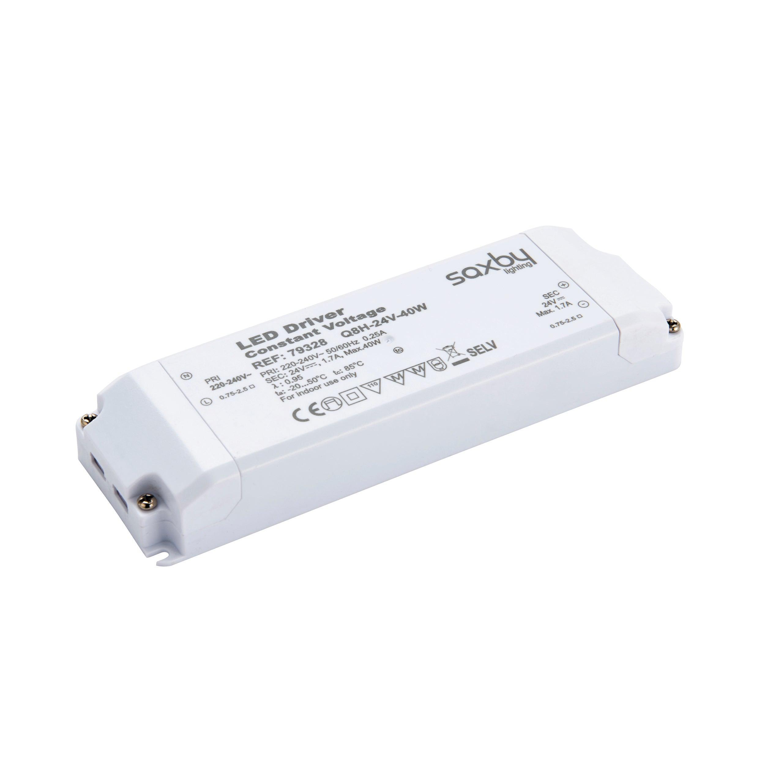 led driver constant voltage 24v 40wby saxby lighting