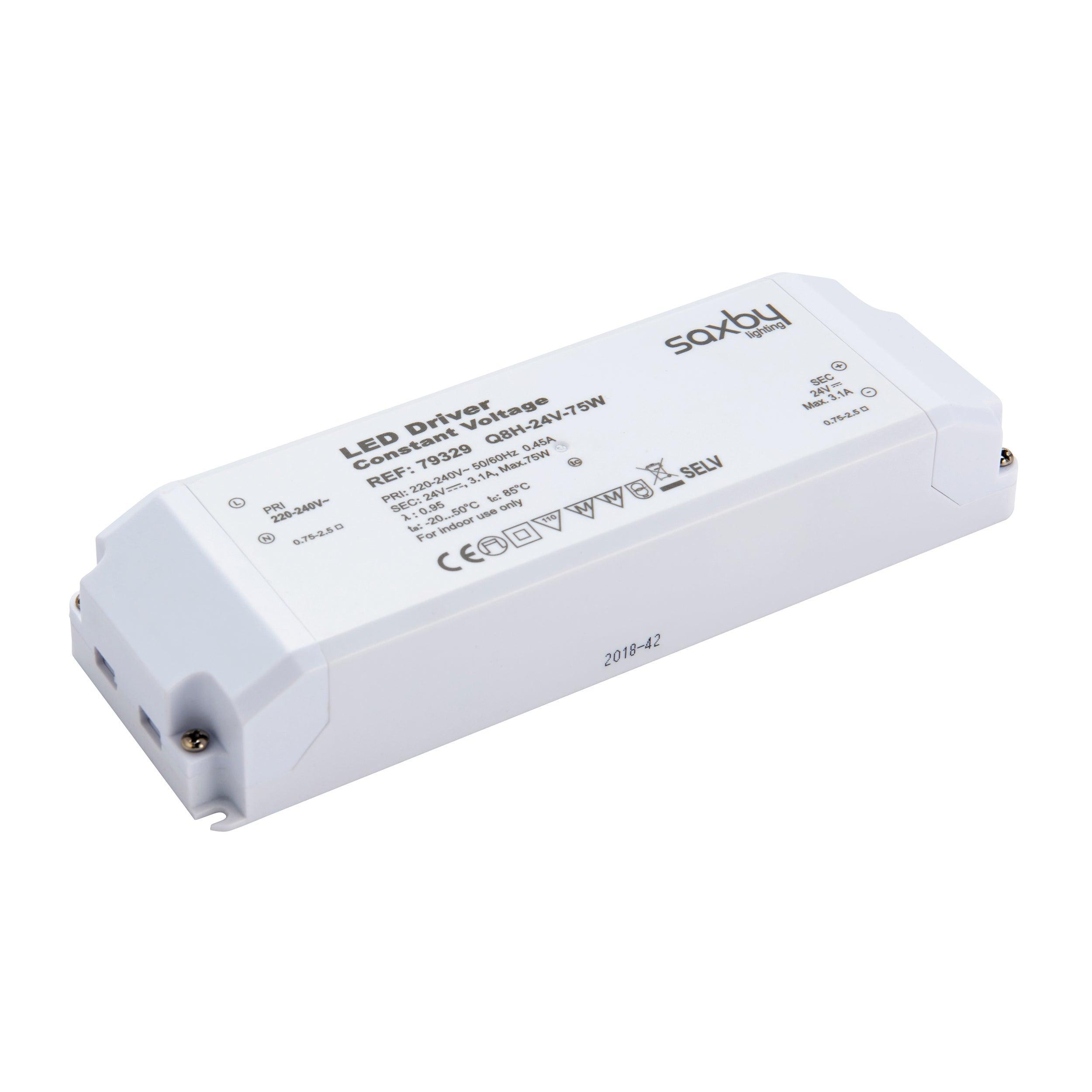 led driver constant voltage 24v 75wby saxby lighting