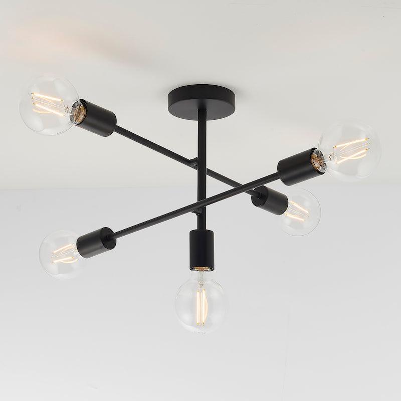 Talia 5lt Semi Flush Ceiling Light 76595 Living Room Image 2