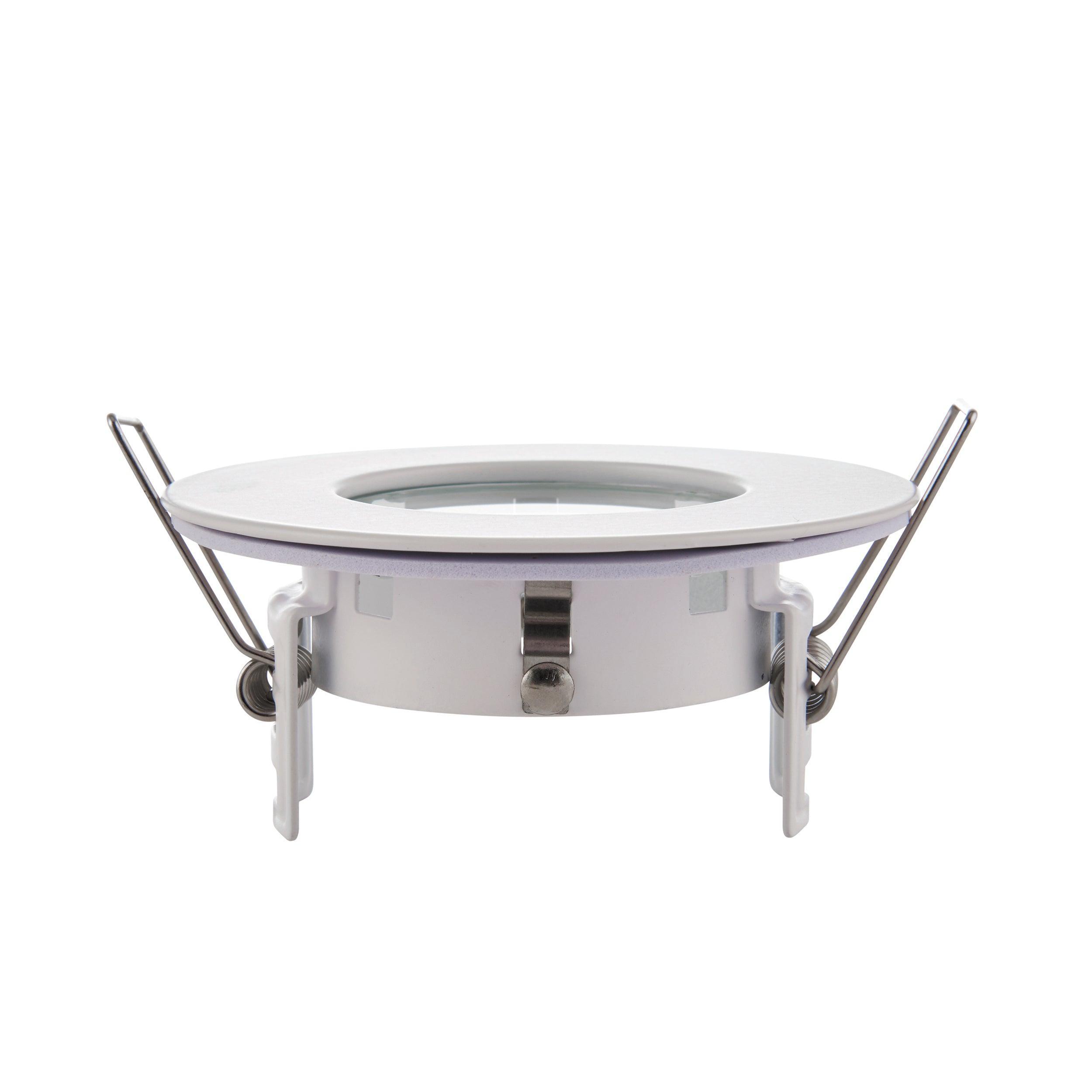 speculo white recessed light ip65 50w by saxby lighting, close up image 363