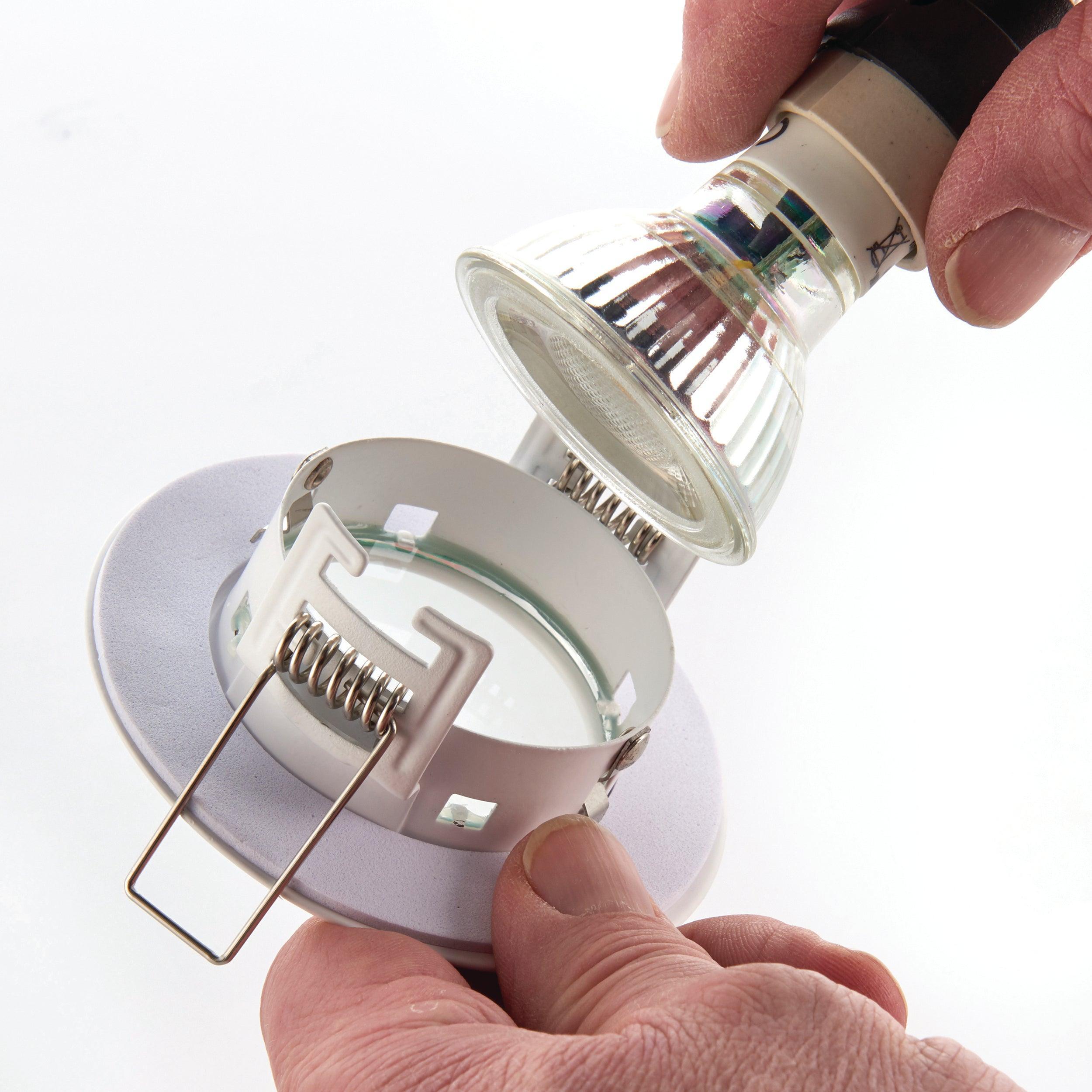 speculo white recessed light ip65 50w by saxby lighting, close up image 276