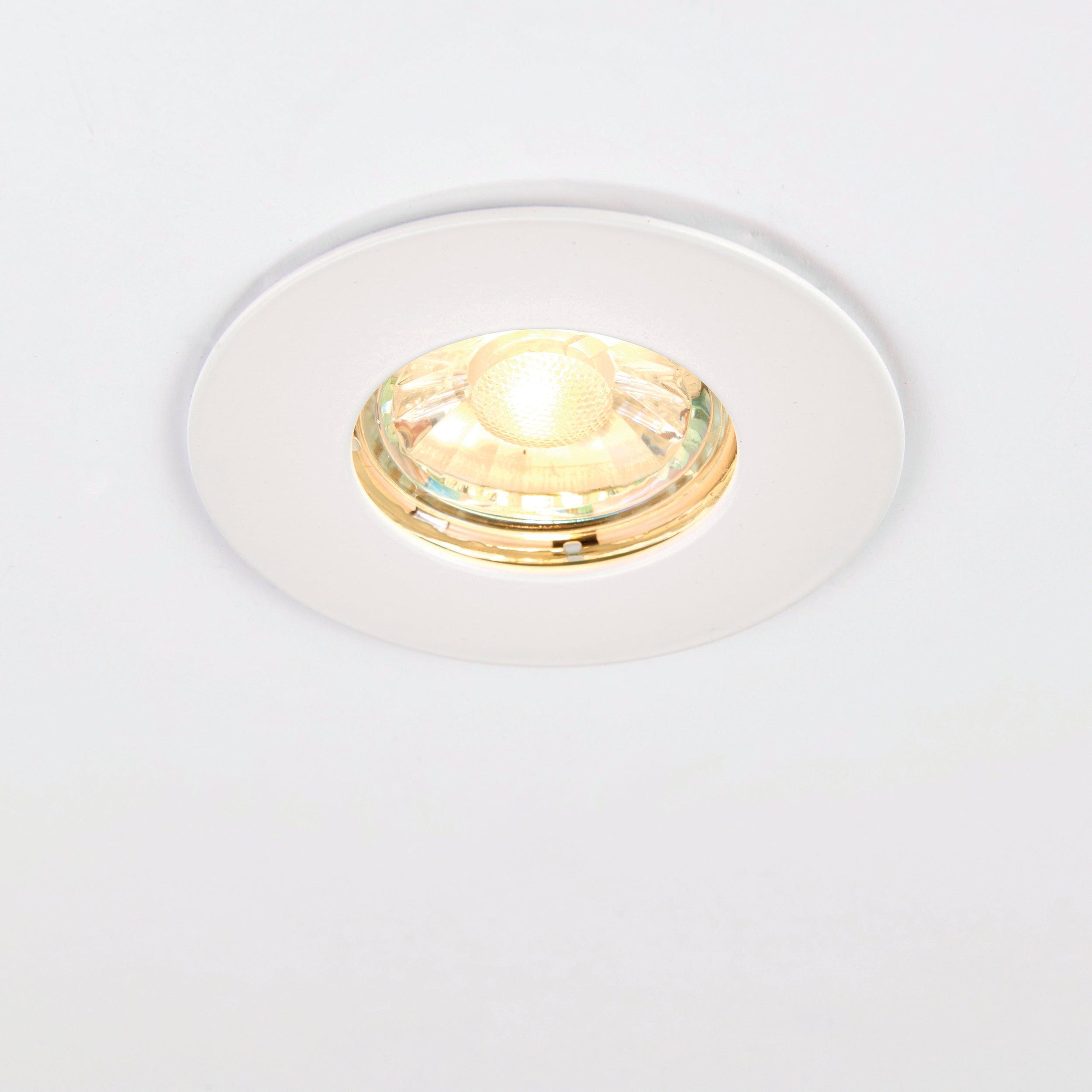 speculo white recessed light ip65 50w by saxby lighting, close up image 178