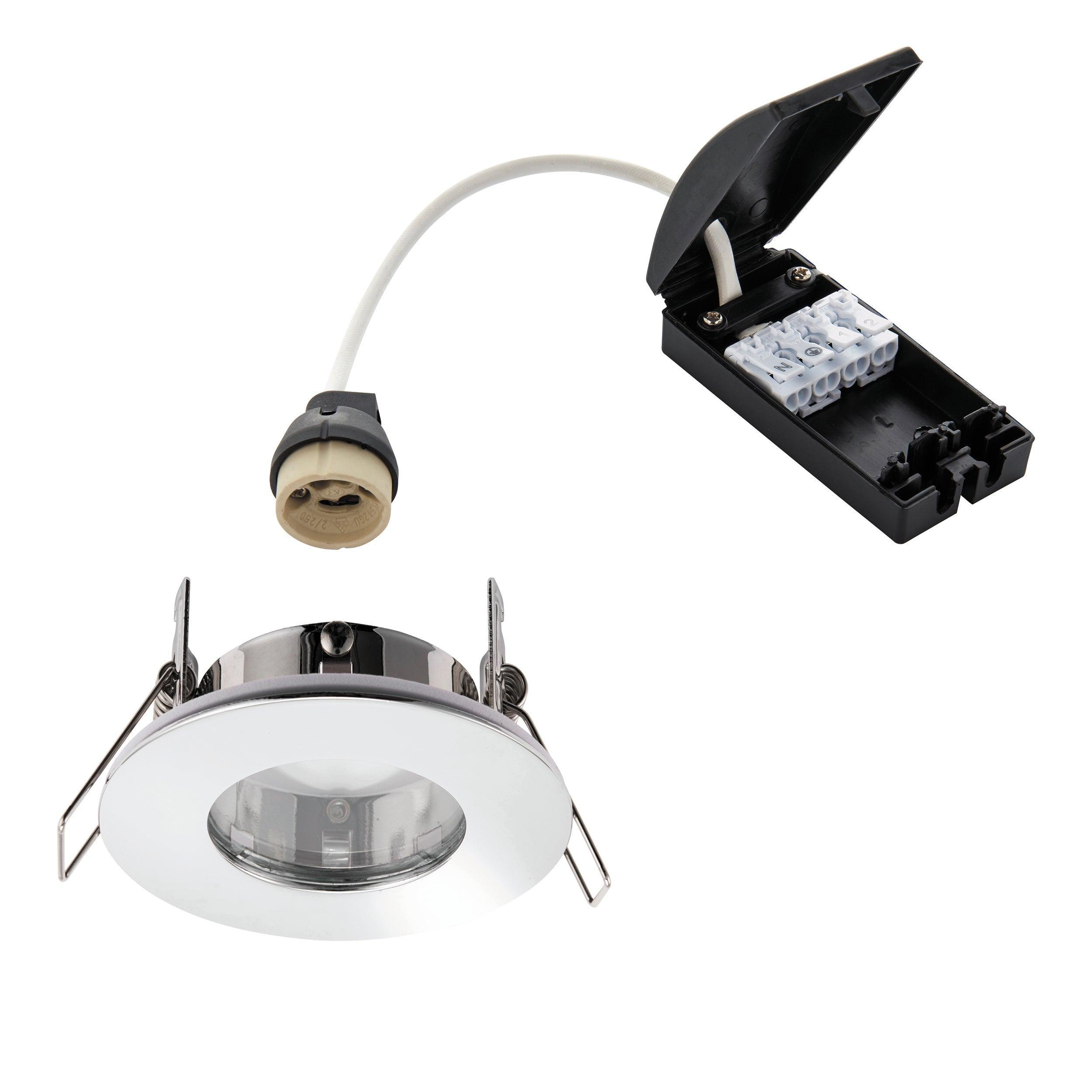 speculo chrome recessed light ip65 50w by saxby lighting, close up image 220