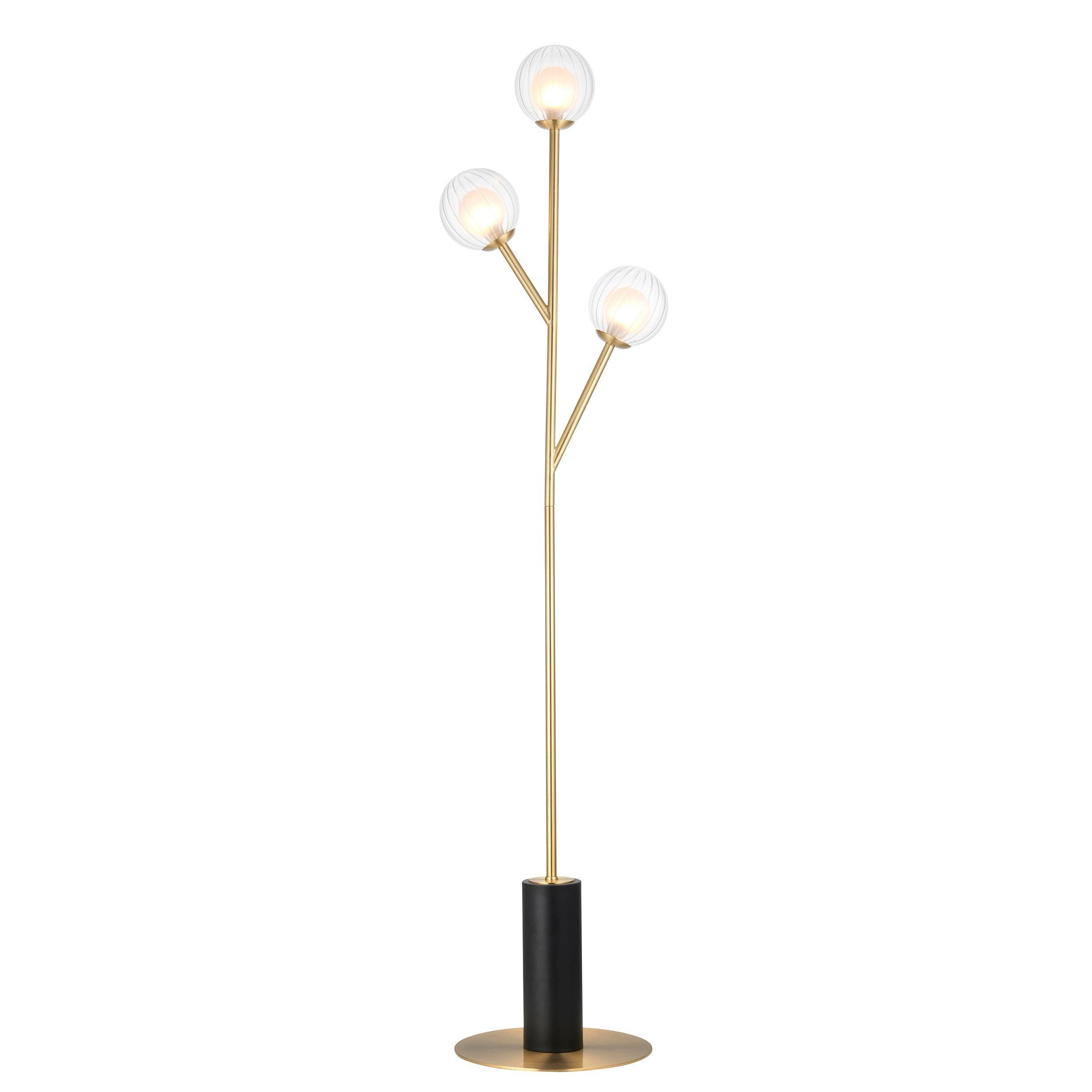Riviera Brass Art Deco Floor Lamp