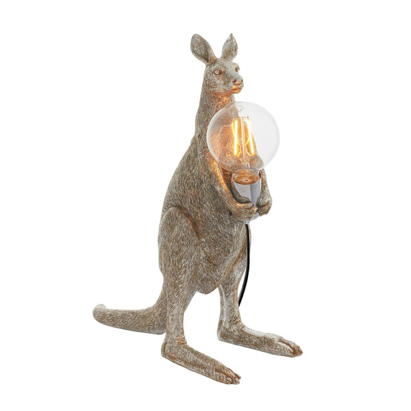 Living Lighting Kanga Silver Kangaroo Table Lamp-Living Lights-Living-Room-Tiffany Lighting Direct-[image-position]