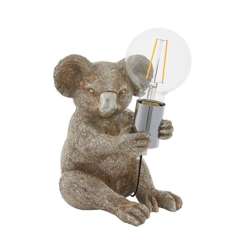 Living Lighting Koala Vintage Silver Table Lamp-Living Lights-Living-Room-Tiffany Lighting Direct-[image-position]