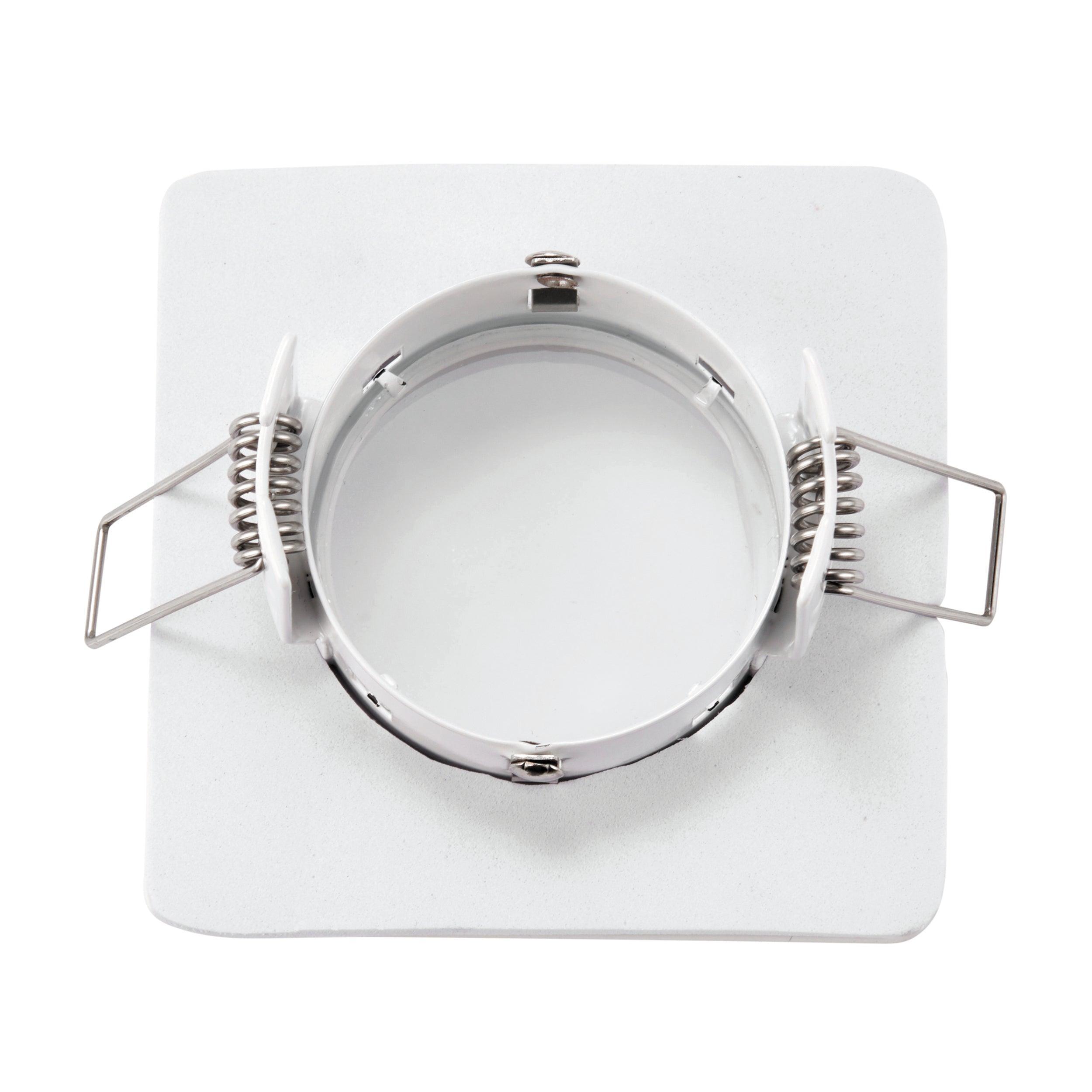 speculo white square recessed light ip65 50wby Saxby Lighting, close up image