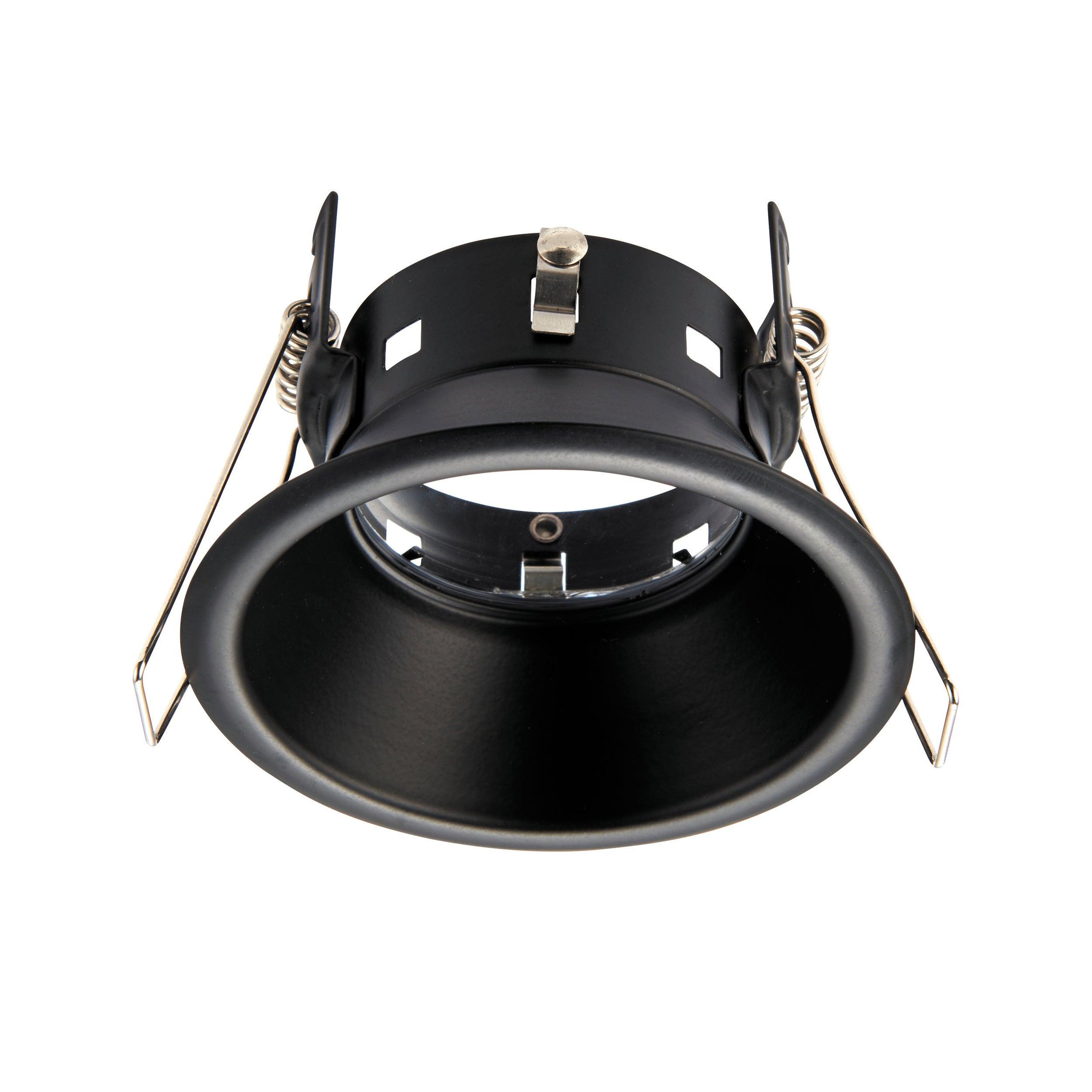 speculo black anti glare recessed ceiling light ip65 50wby saxby lighting