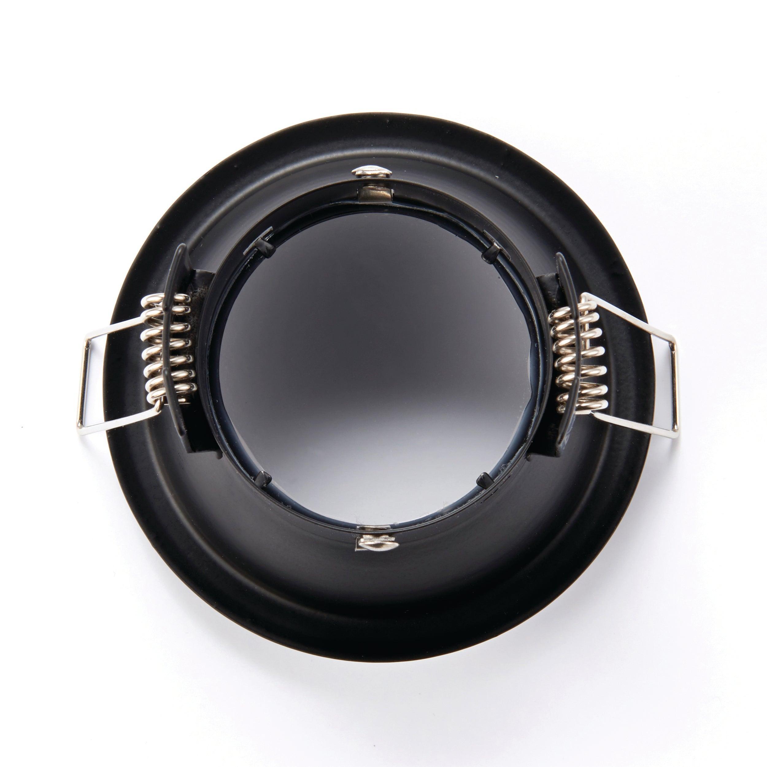 speculo black anti glare recessed ceiling light ip65 50wby Saxby Lighting, close up image