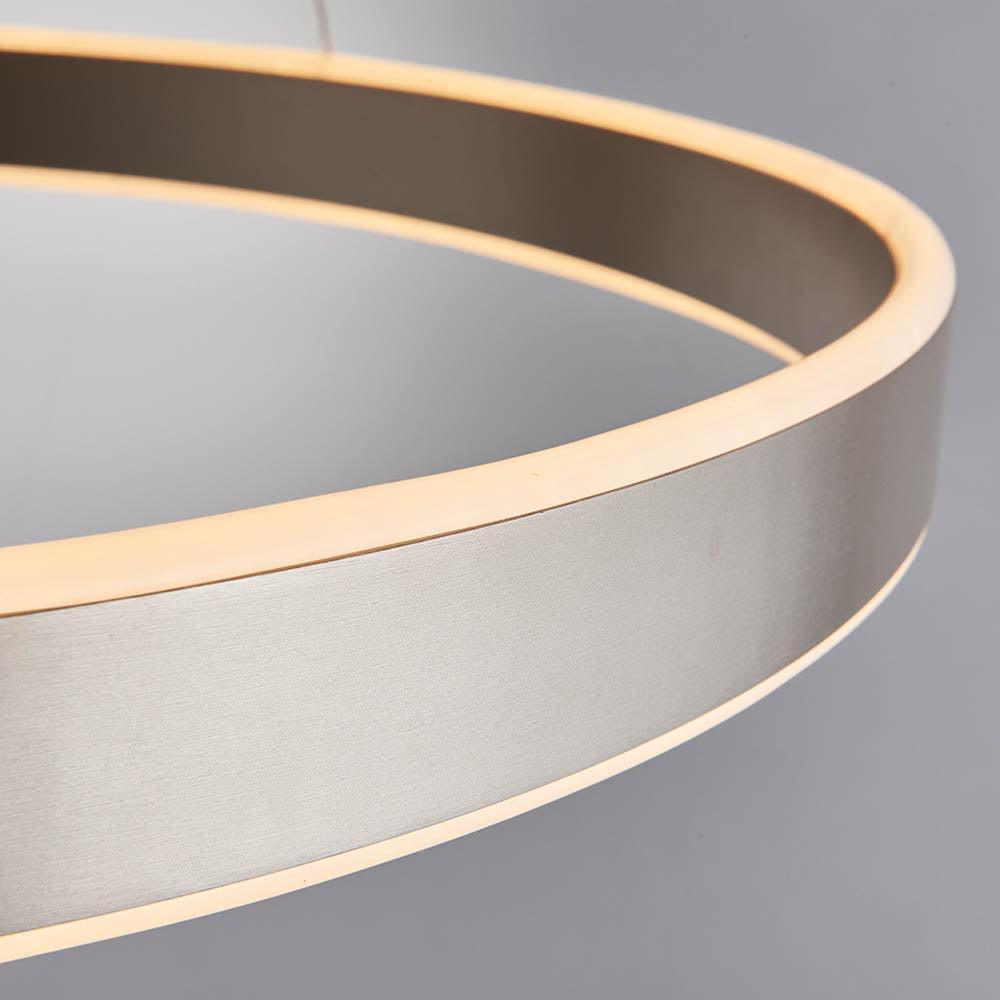 Endon Gen LED Nickel Pendant Ceiling-Ceiling Pendant Lights-Endon Lighting hallway lighting photo Tiffany Lighting Direct