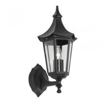 Oaks Witton Black Finish Outdoor Uplighter Wall Light 811 UP BK by Oaks Lighting