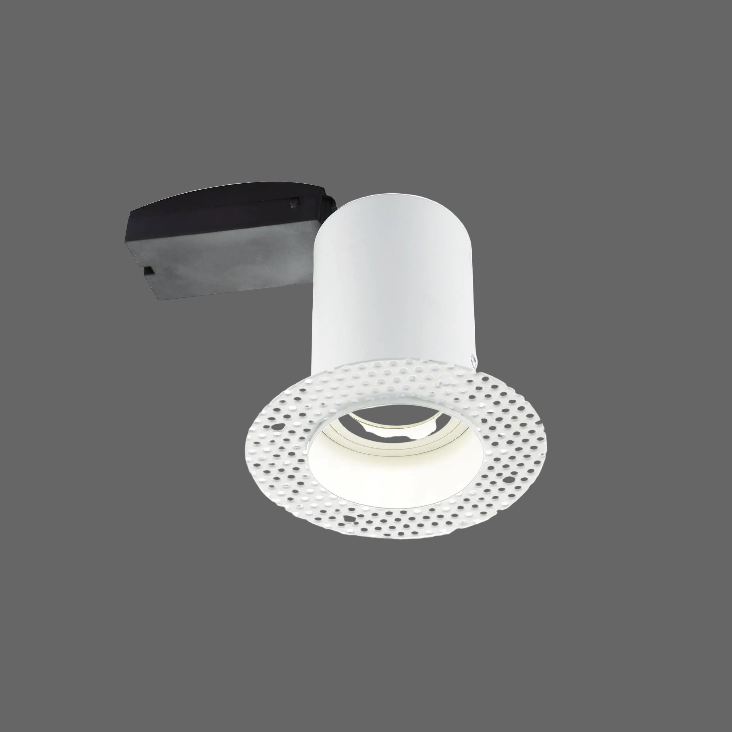 ravel trimless fire rated downlight white recessed light 50wby saxby lighting