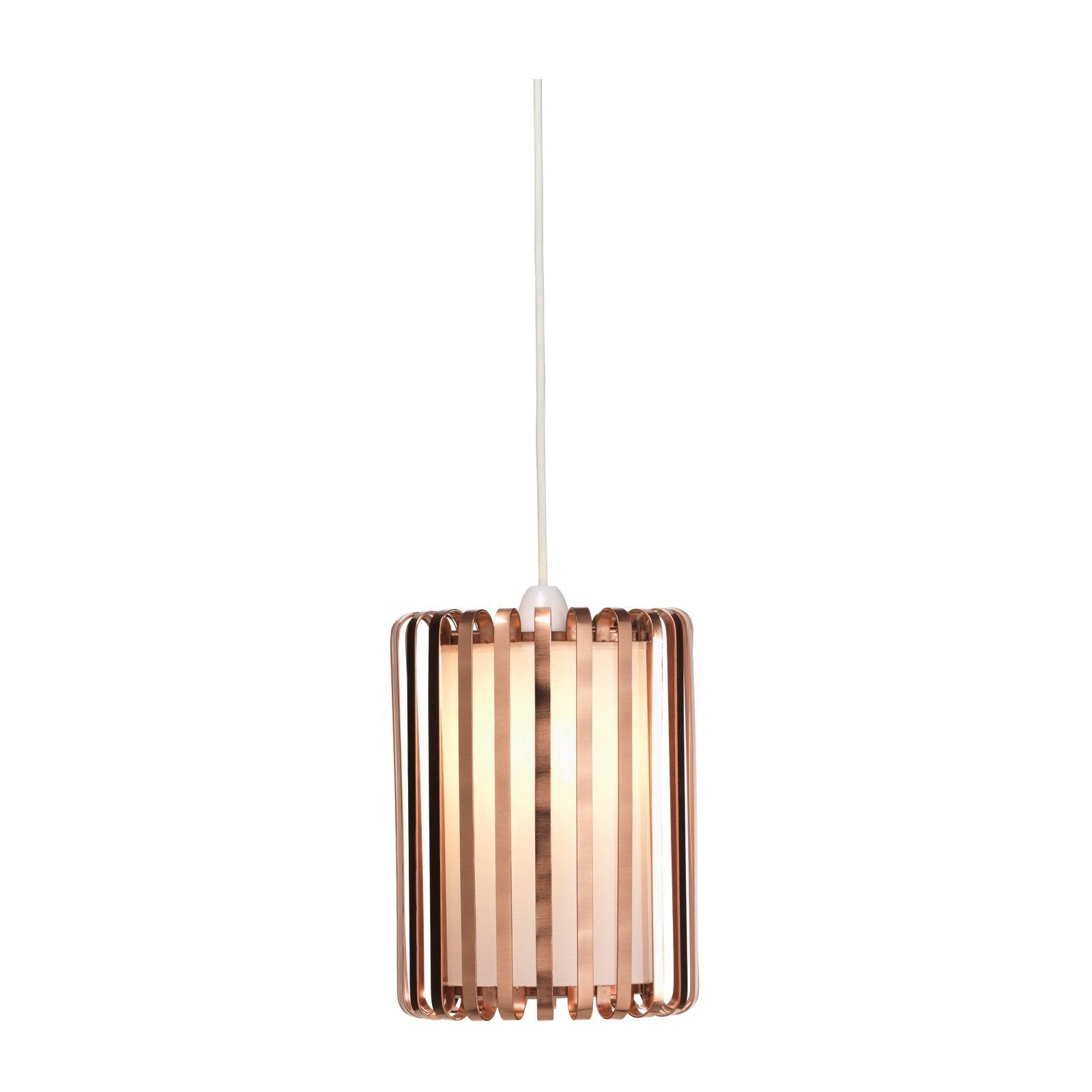 lech small non electric pendant copper white centre