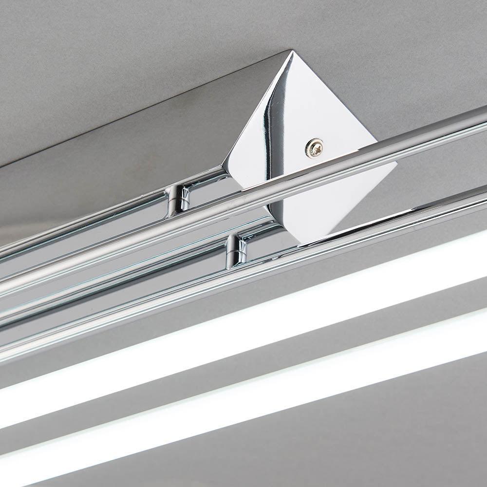 Endon Harper Chrome Finish LED Flush Ceiling Light - Large Living room close up