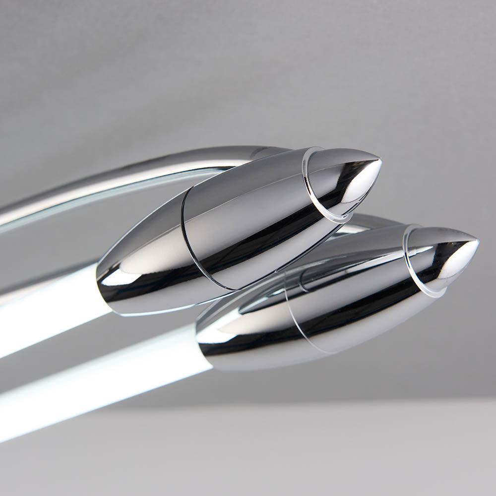 Endon Harper Chrome Finish LED Flush Ceiling Light - Small Living room close up