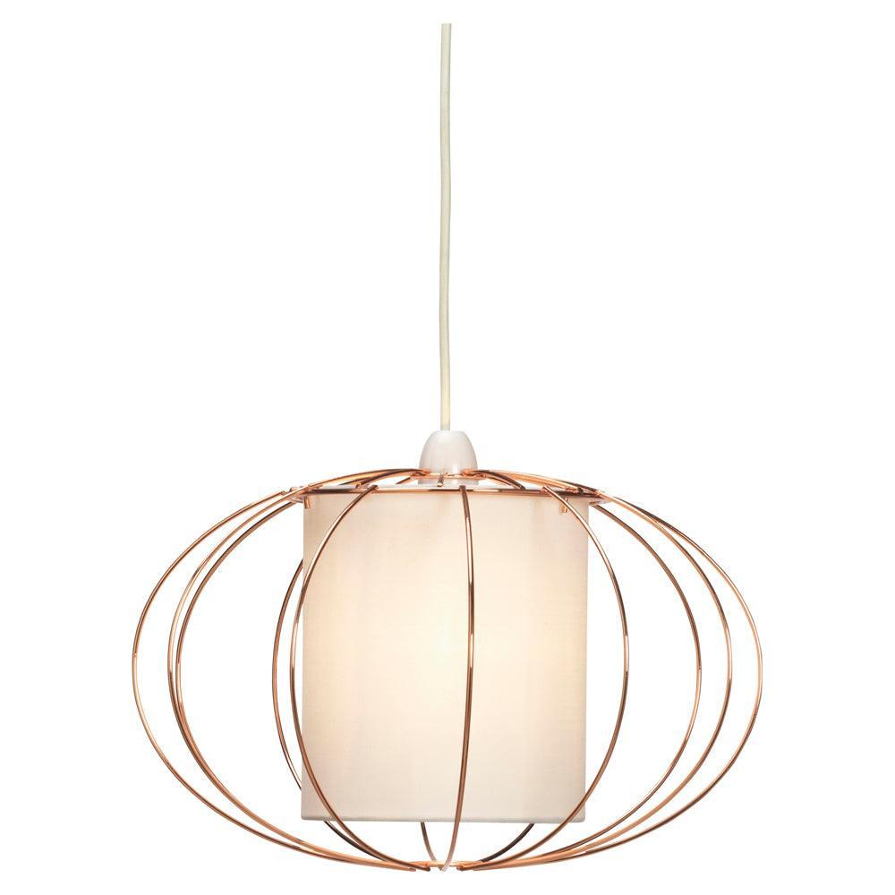 tigris copper non electric ceiling pendant white centre