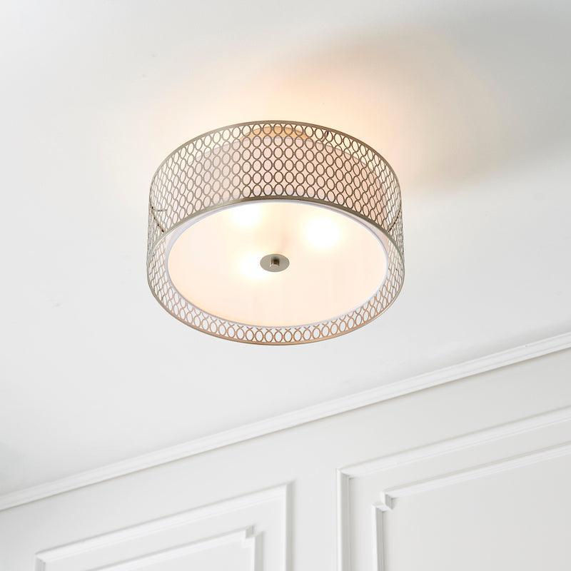 Cordero 3lt Gold Flush Ceiling Light by Endon Lighting Living Room Image 4