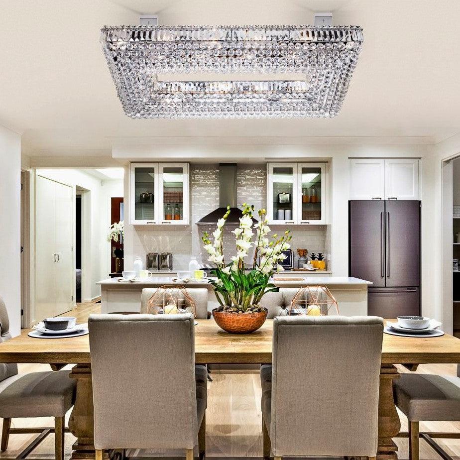 Vesuvius Circular 26 Light Crystal & Chrome Ceiling Pendant-Ceiling Pendant Lights-5-Tiffany Lighting Direct