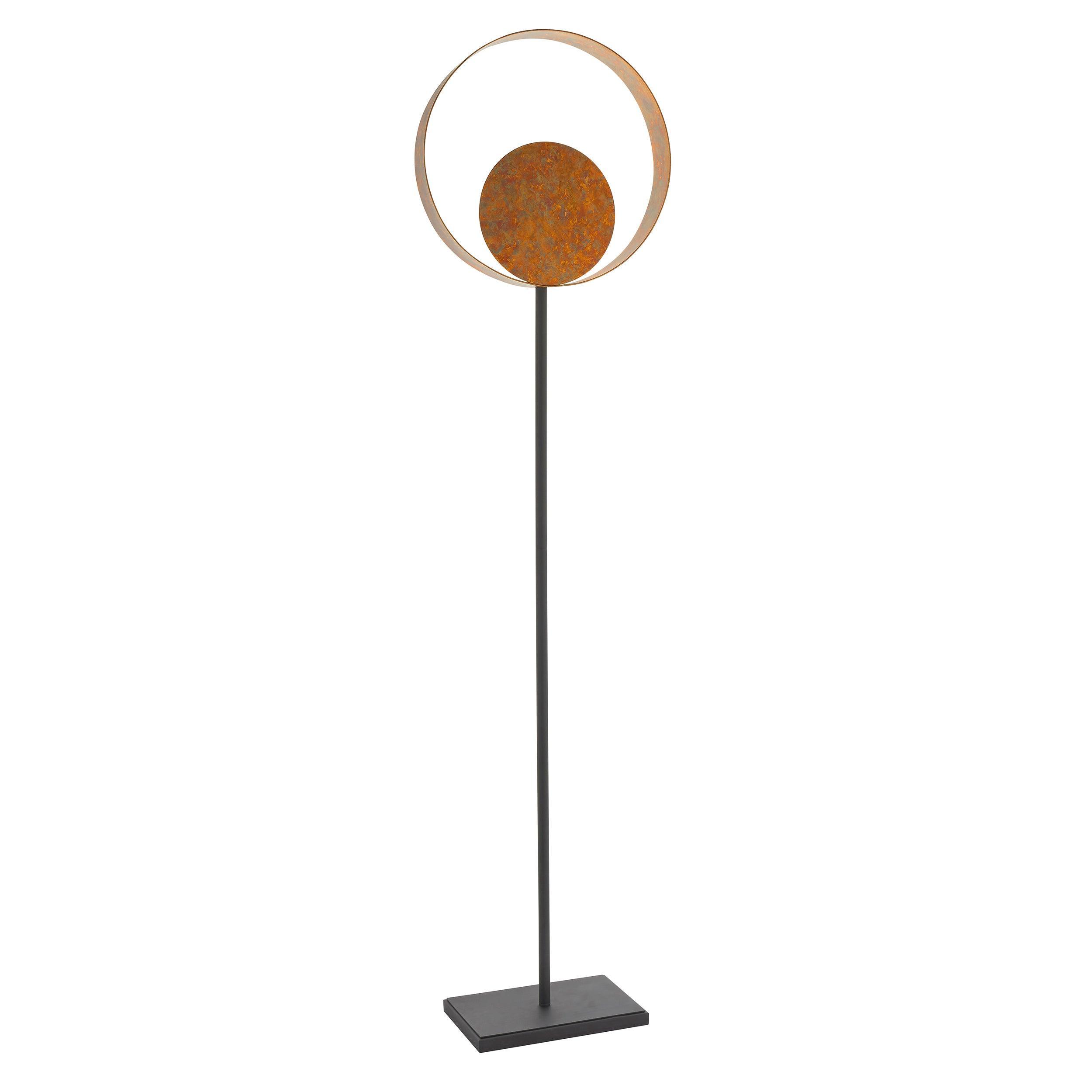 Devon Gold Patina Modern Floor Lamp