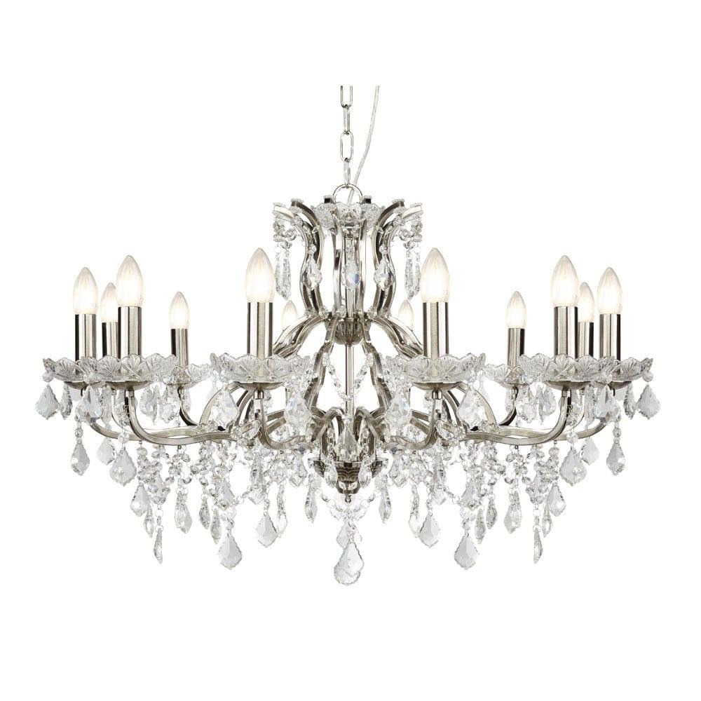 Paris 12 Light Silver/Crystal French Style Chandelier-1-Tiffany Lighting Direct