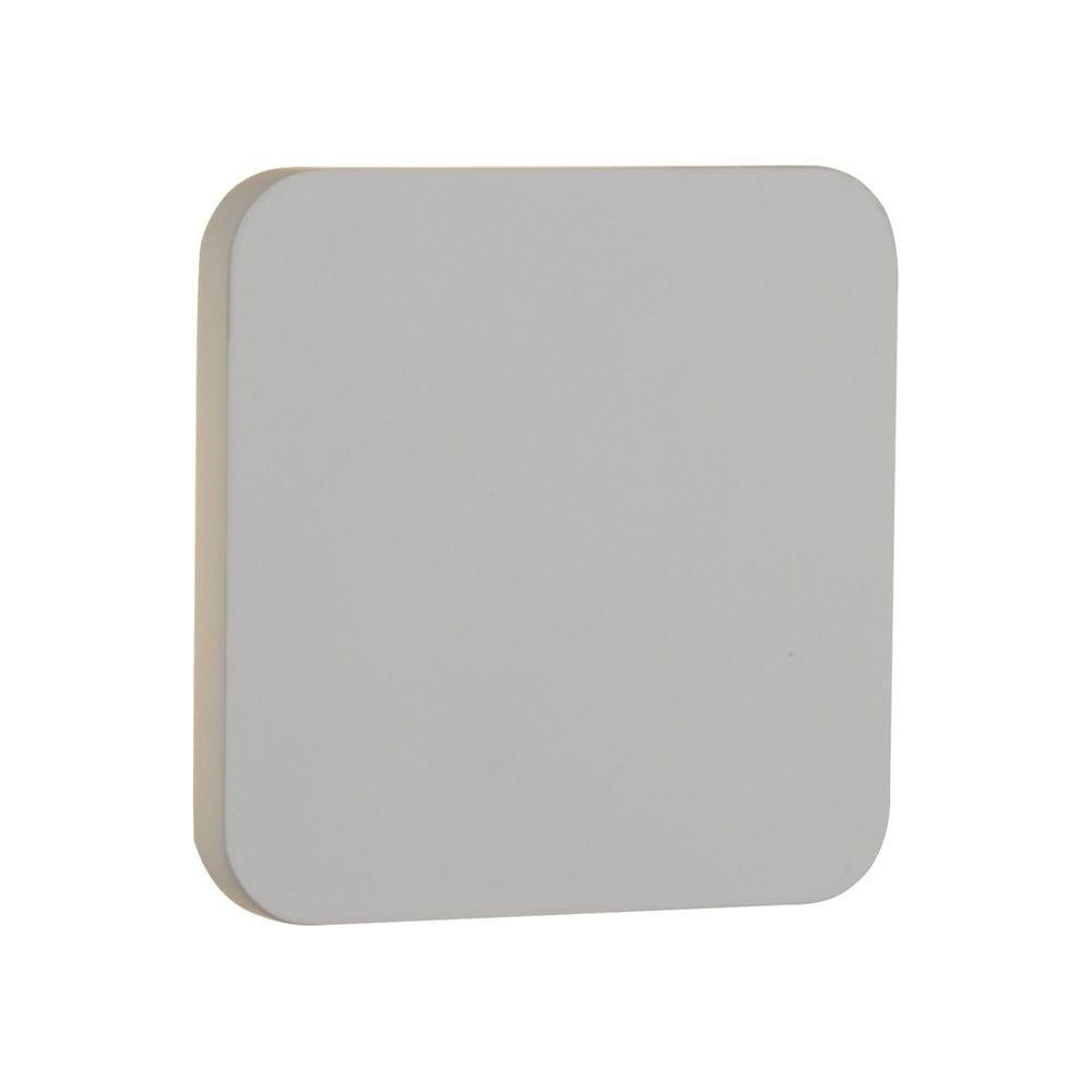 plaster 4w led square white wall light 8834