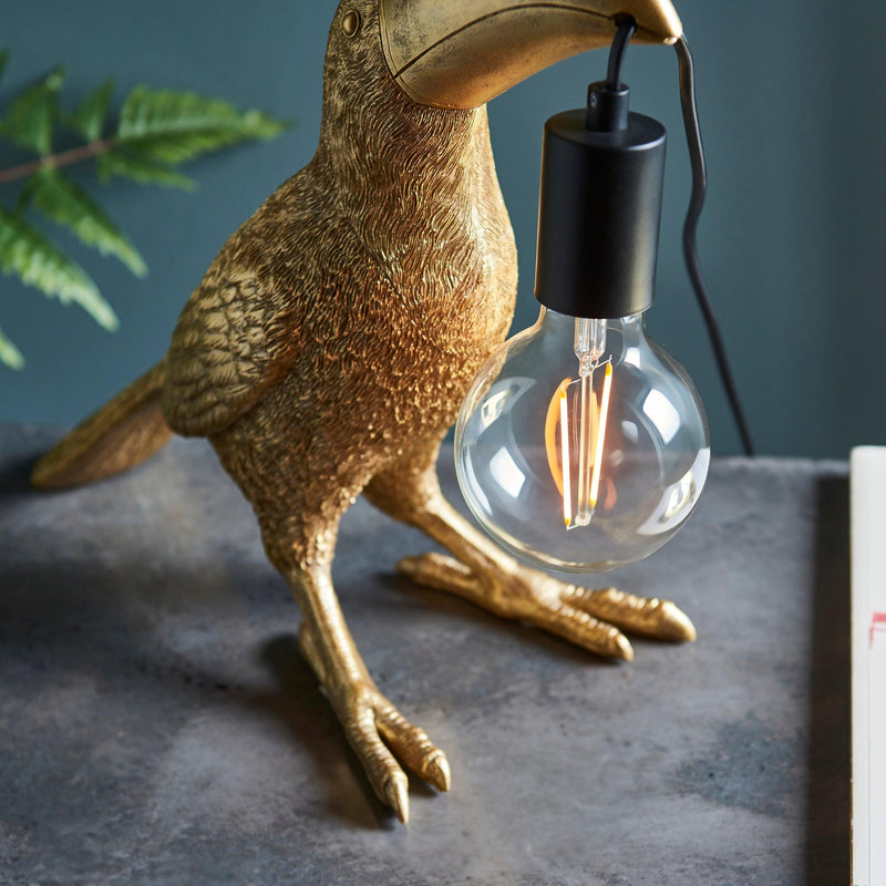 Living Lighting Arthur Gold Toucan Table Lamp-Living Lights-Living-Room-Tiffany Lighting Direct-[image-position]