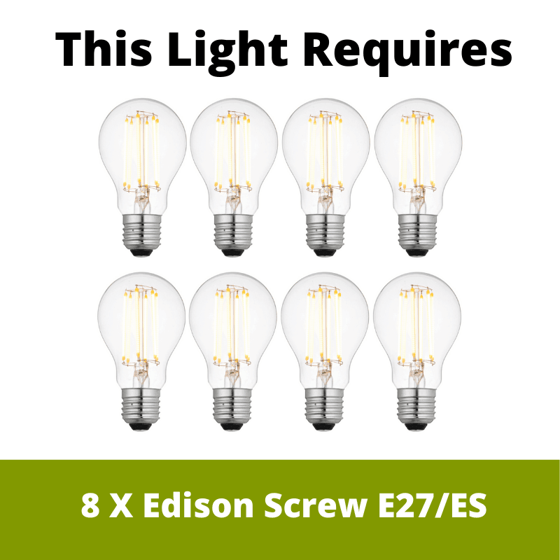 Quoizel Carnegie Imperial Silver 8 Light Chandelier-Elstead Lighting-2-Tiffany Lighting Direct