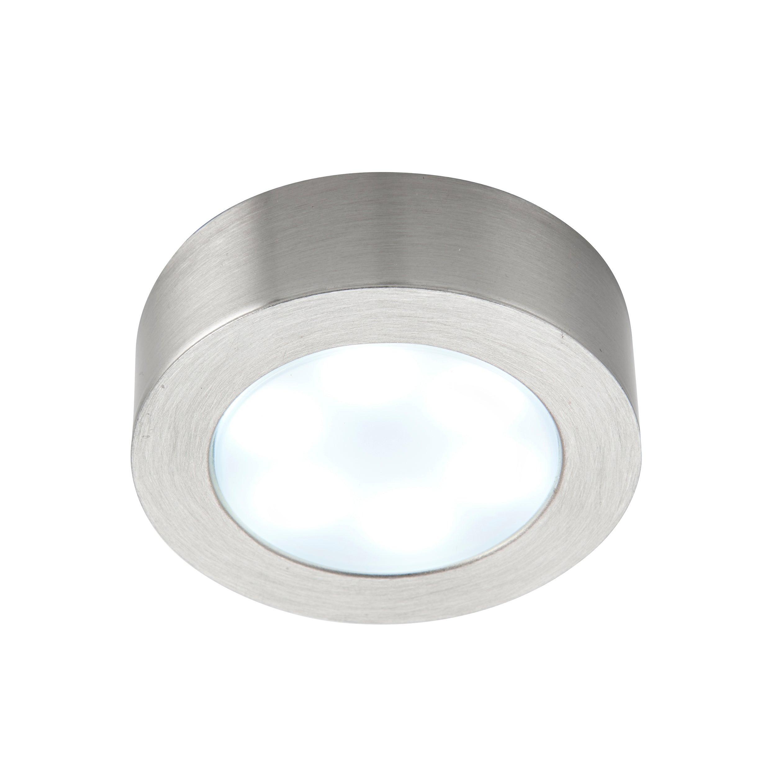 hera brushed chrome cabinet light cct 2 5w by saxby lighting, close up image 142