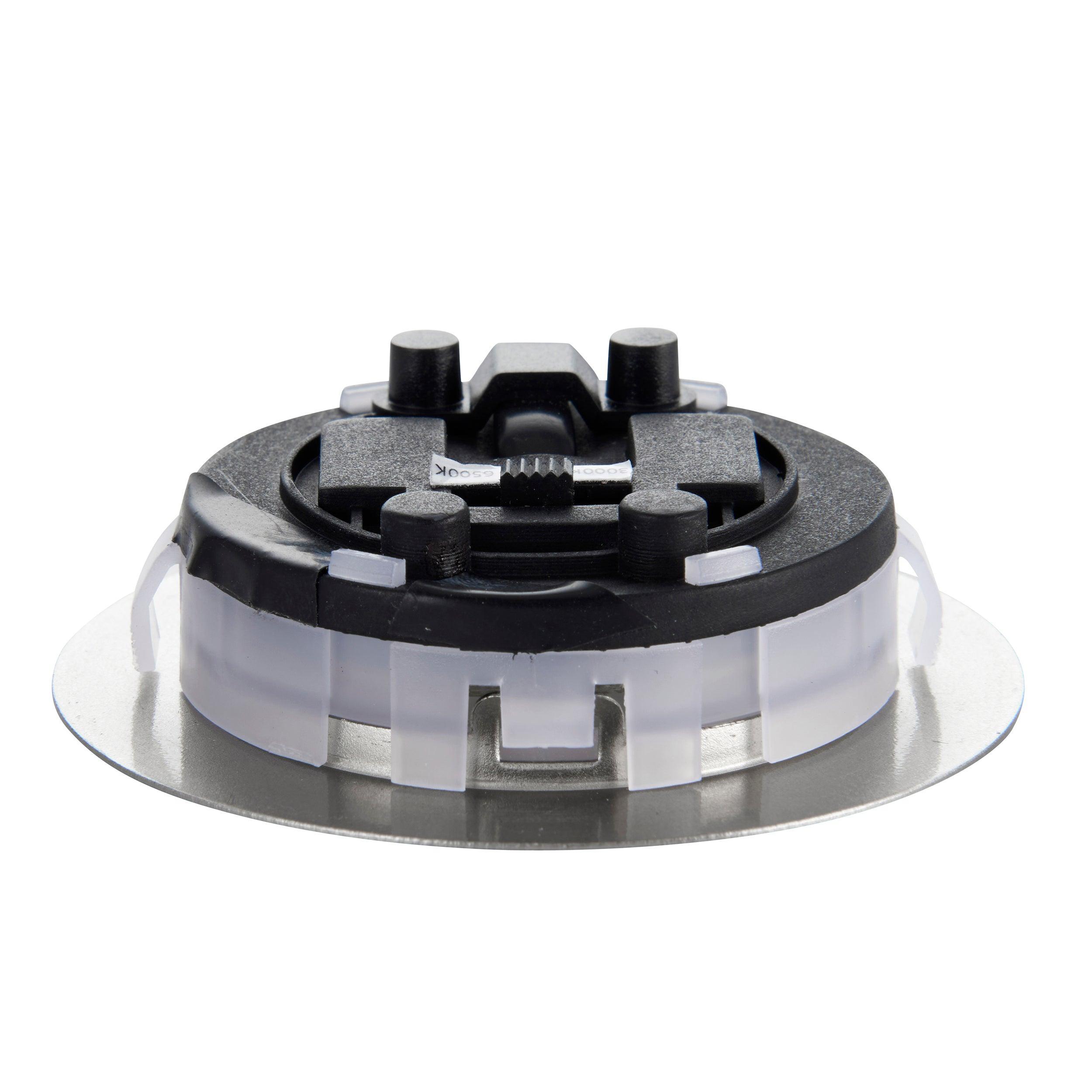 hera brushed chrome cabinet light cct 2 5w by saxby lighting, close up image 100