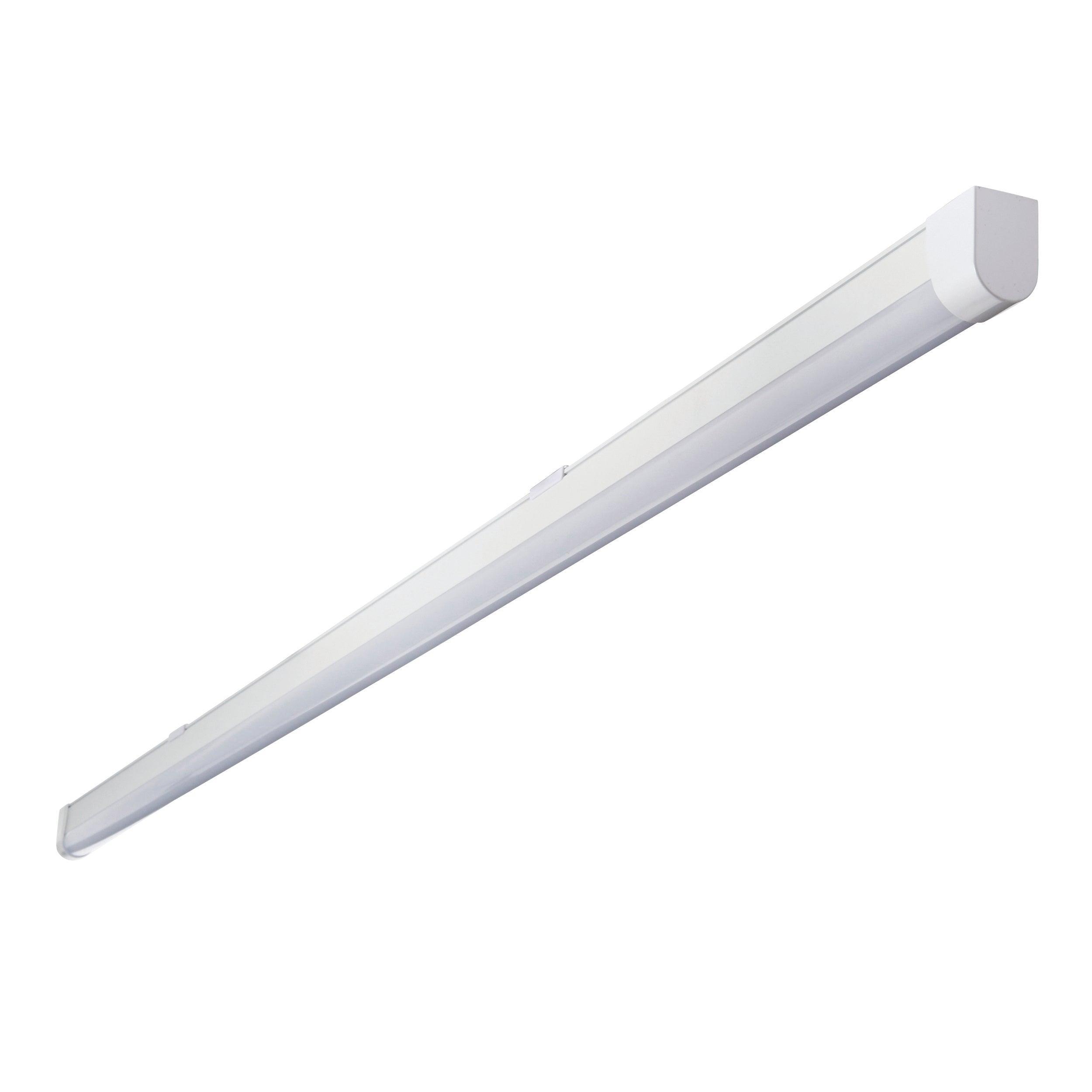 ecolinear 4ft led batten light 18w cool whiteby Saxby Lighting, close up image