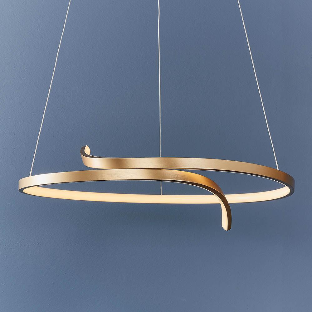 Endon Rafe 1 Light Gold Pendant Ceiling Light-Ceiling Pendant Lights-Endon Lighting living room close up Tiffany Lighting Direct