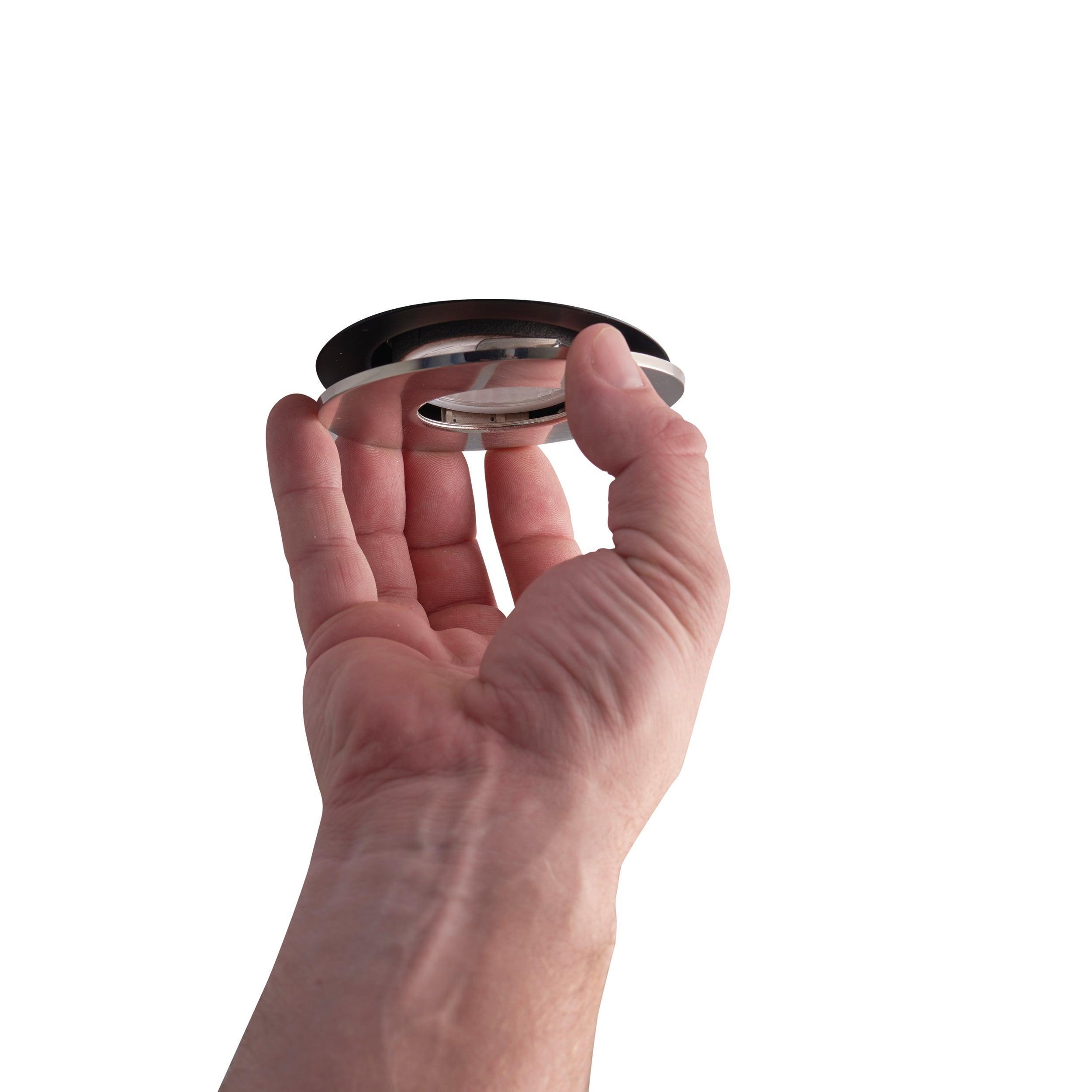 shield satin nickel bezel by saxby lighting, close up image 148