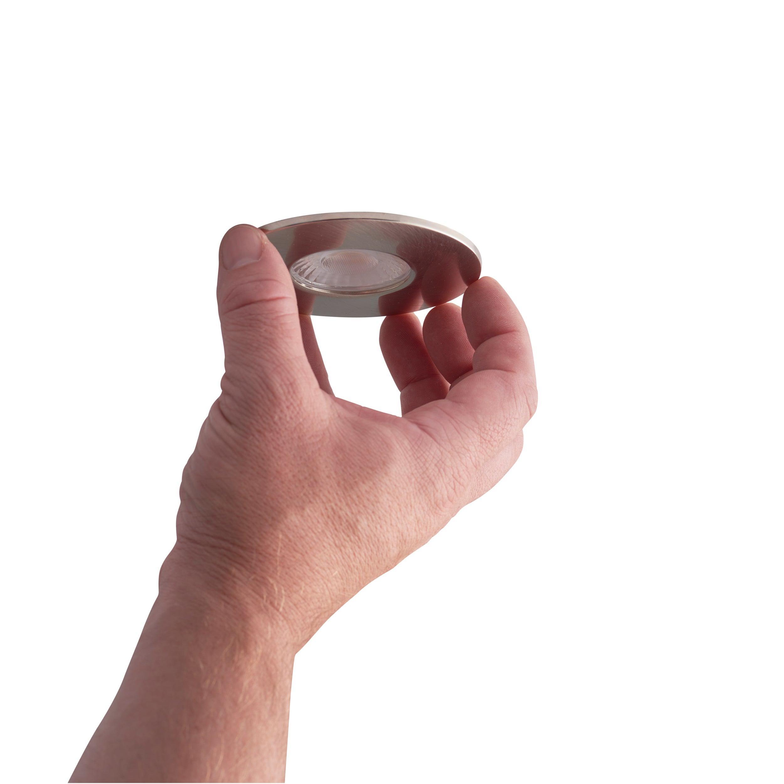 shield satin nickel bezel by saxby lighting, close up image 126