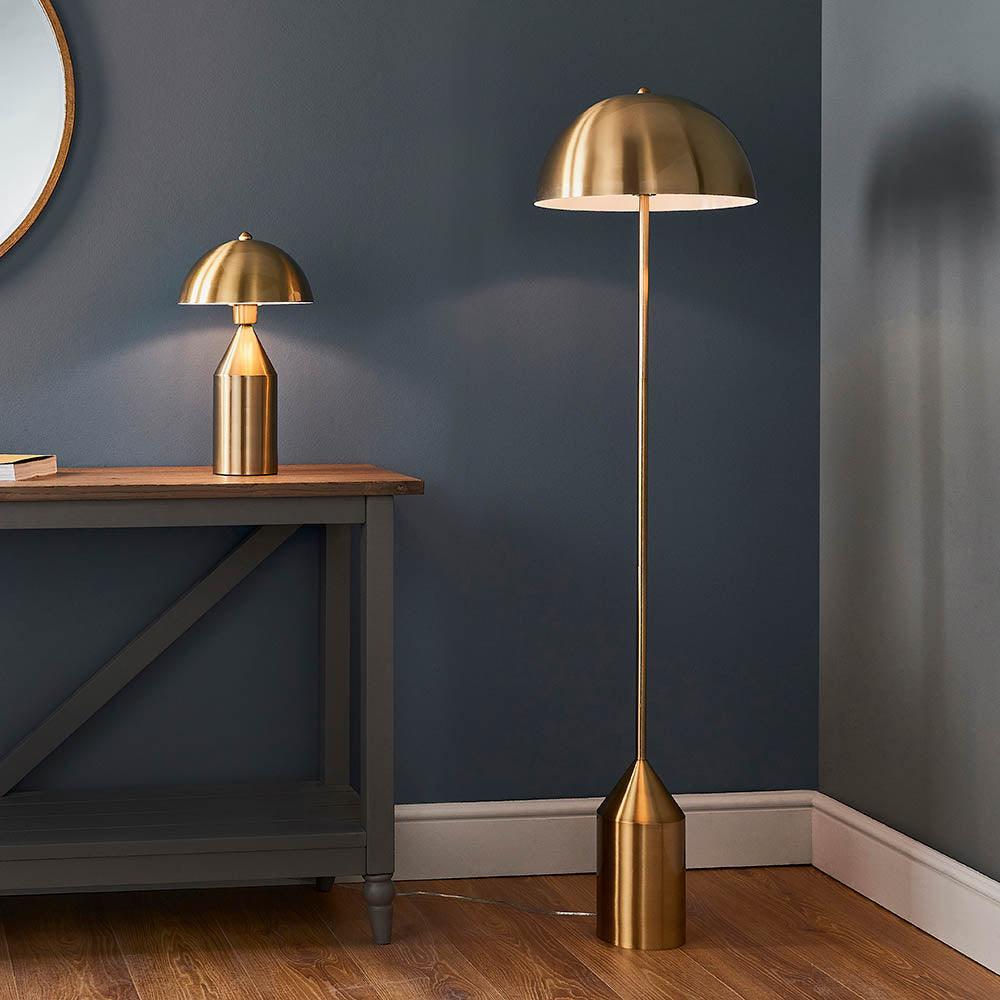 Endon Nova 1 Light Antique Brass Finish Table Lamp 4