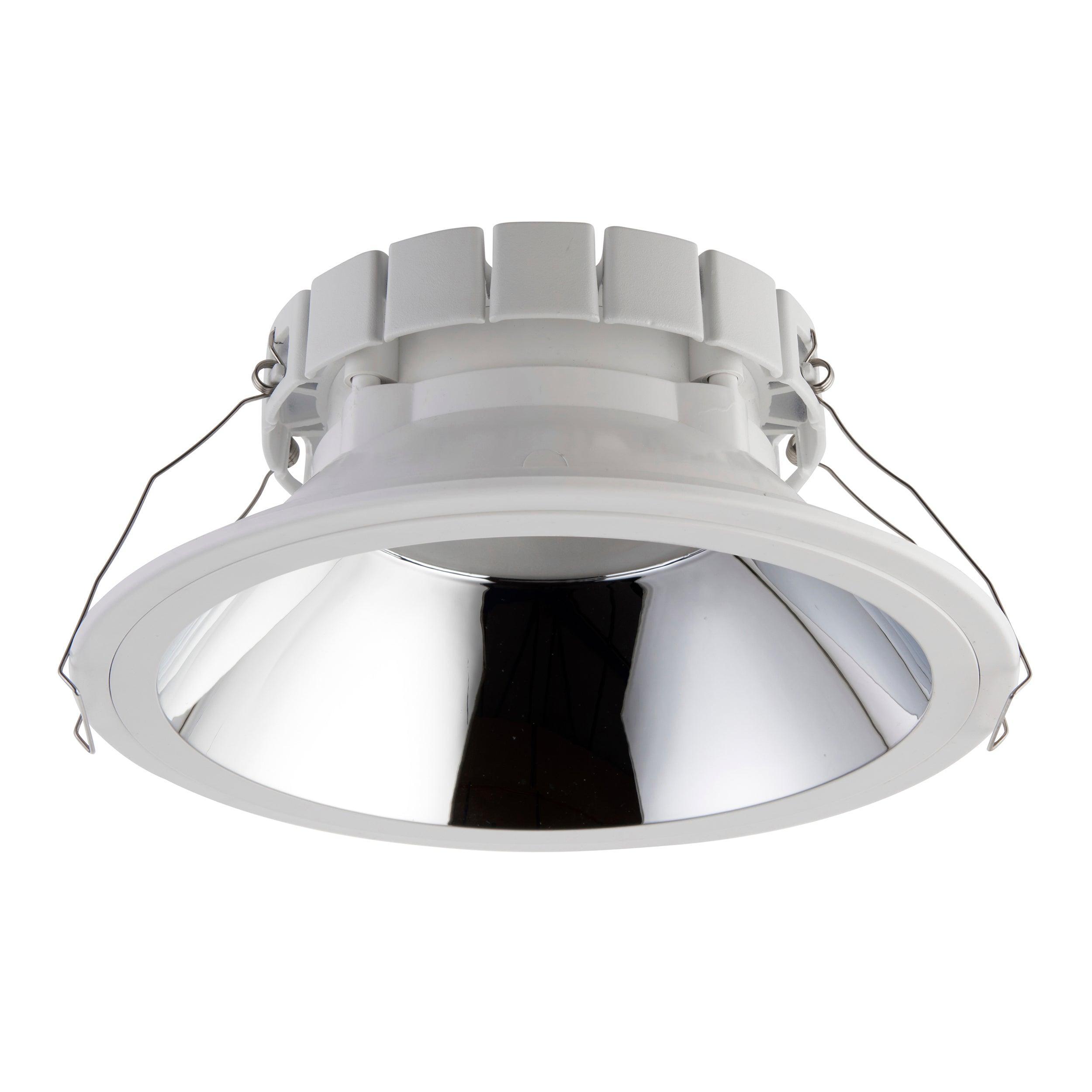 alto white recessed cool white downlight 32w by saxby lighting, close up image 239