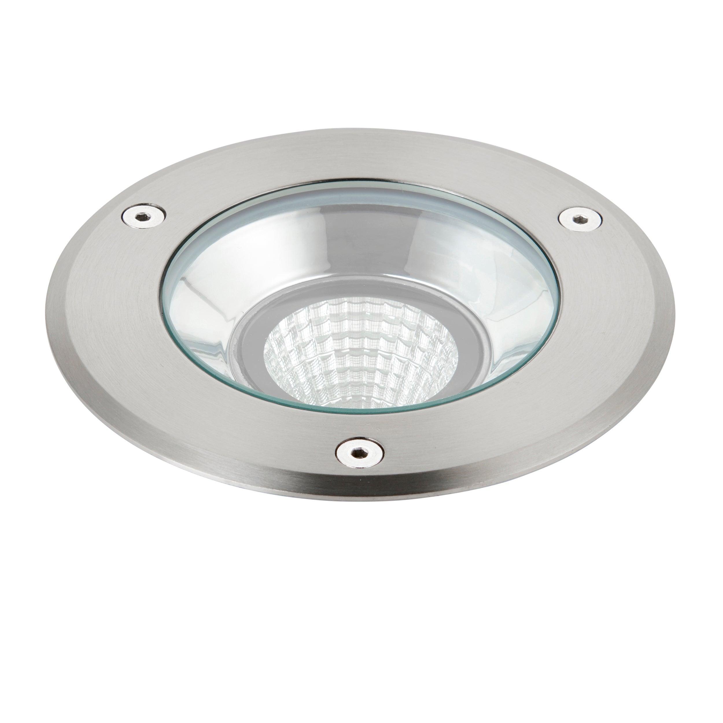 hoxton led stainless steel decking light cool white ip67 13w by saxby lighting, close up image 241
