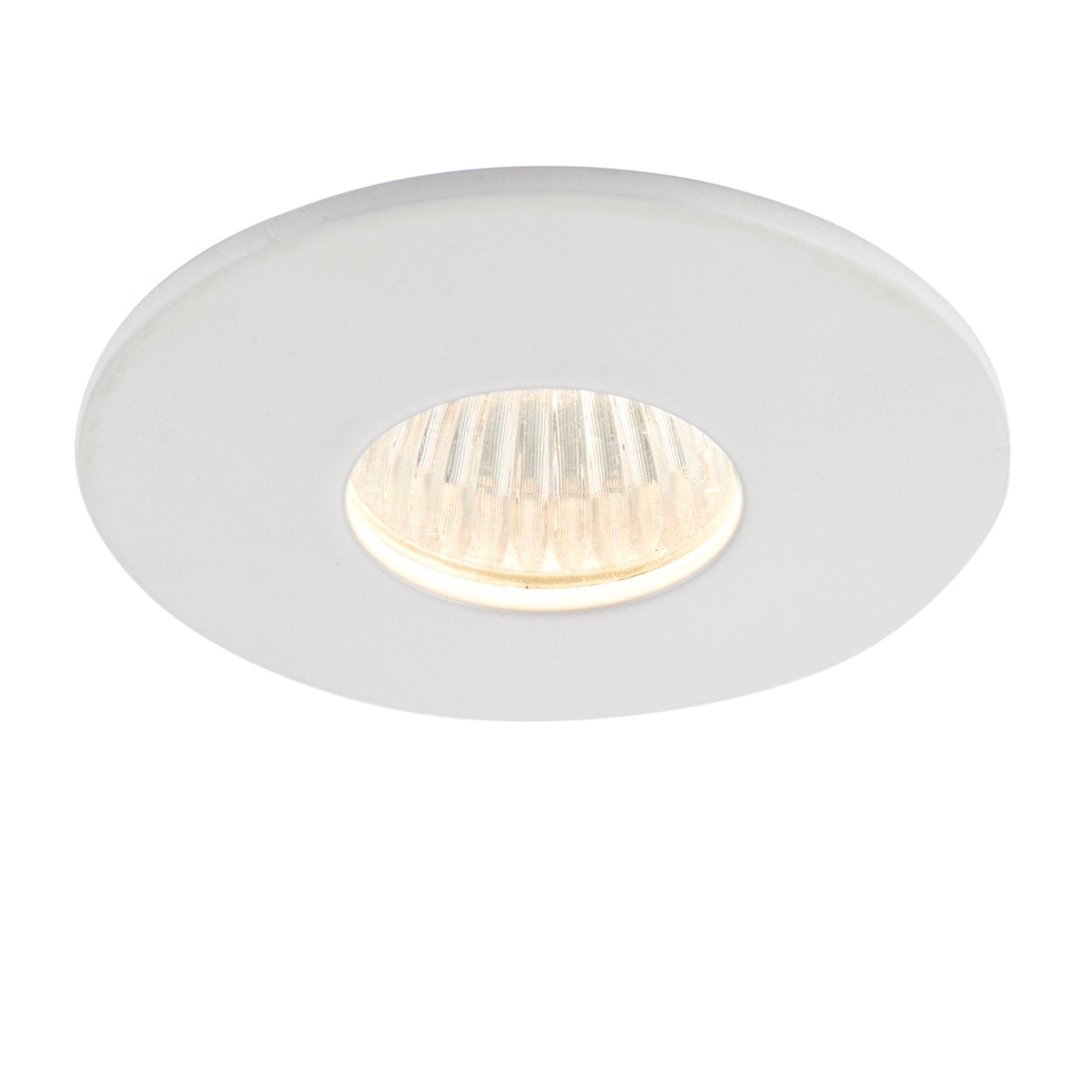 lalo warm white recessed led light ip44 4wby Saxby Lighting, close up image
