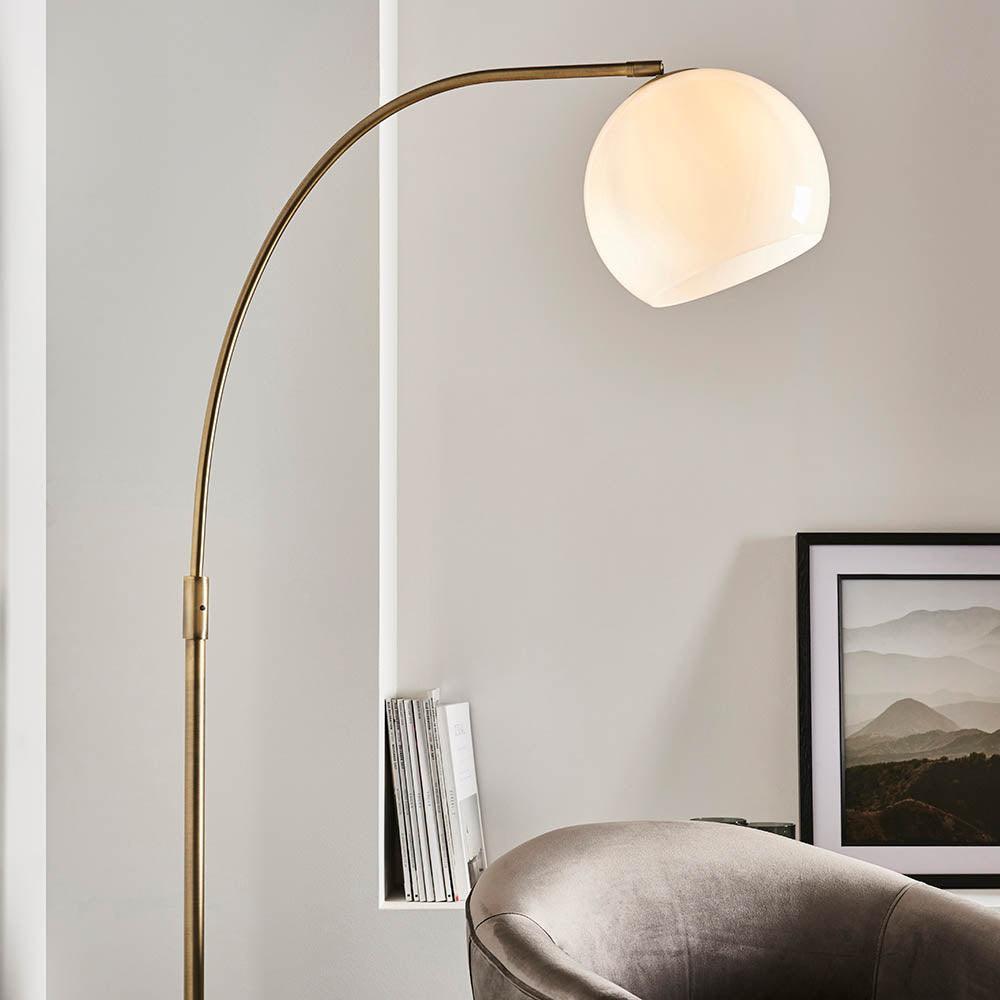 Endon Otto 1 Light Matt Brass Finish Floor Lamp by Endon Lighting 4