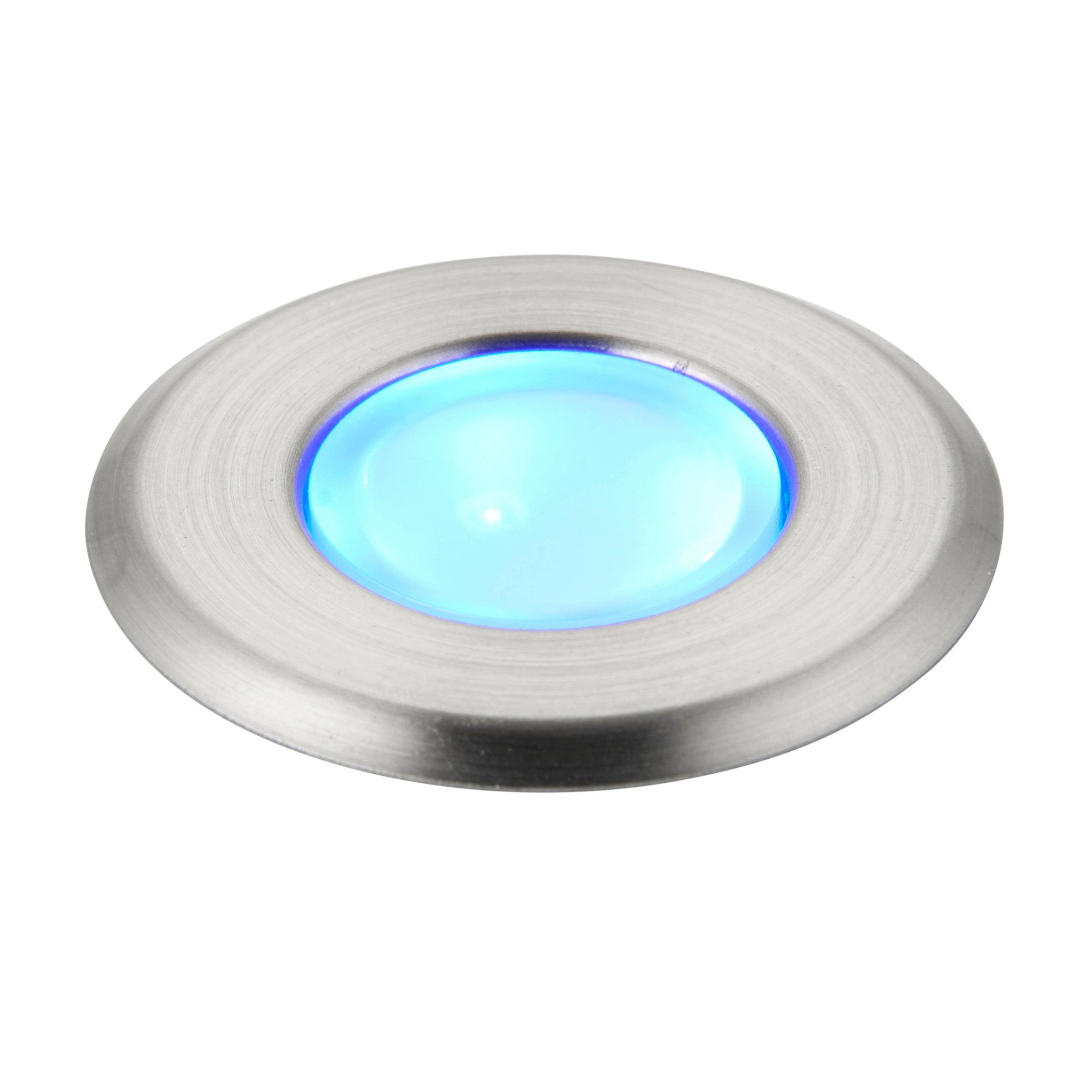 cove blue led decking light ip67 0 8w by saxby lighting, close up image 88