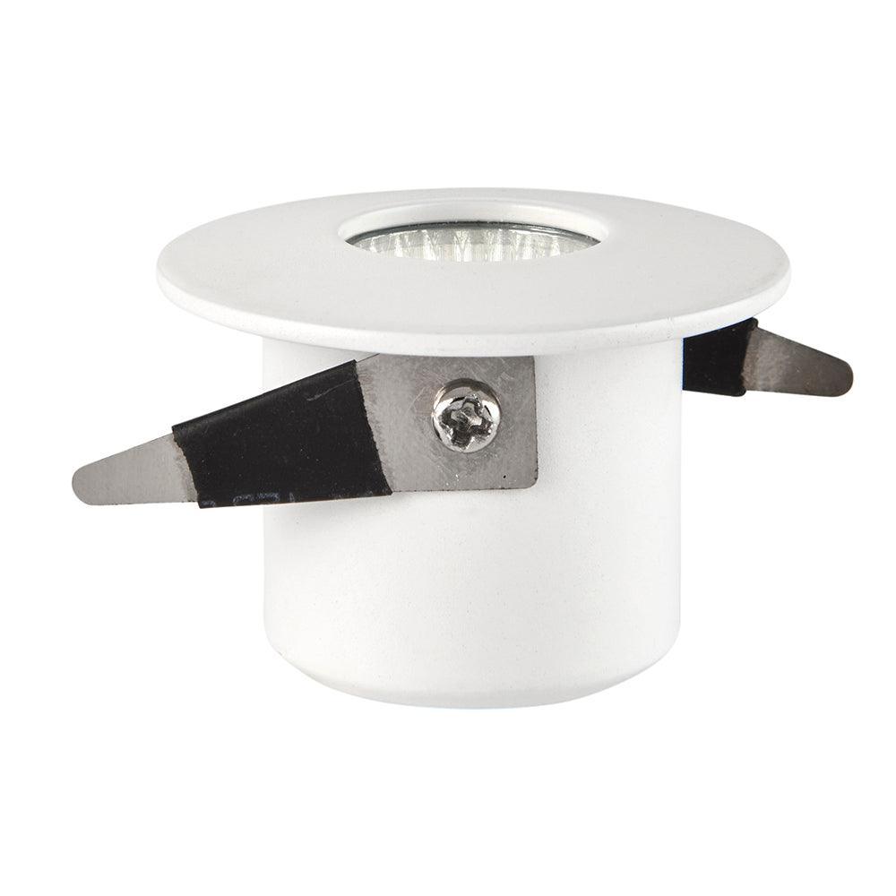 lalo cool white recessed led light ip44 4w by saxby lighting, close up image 385