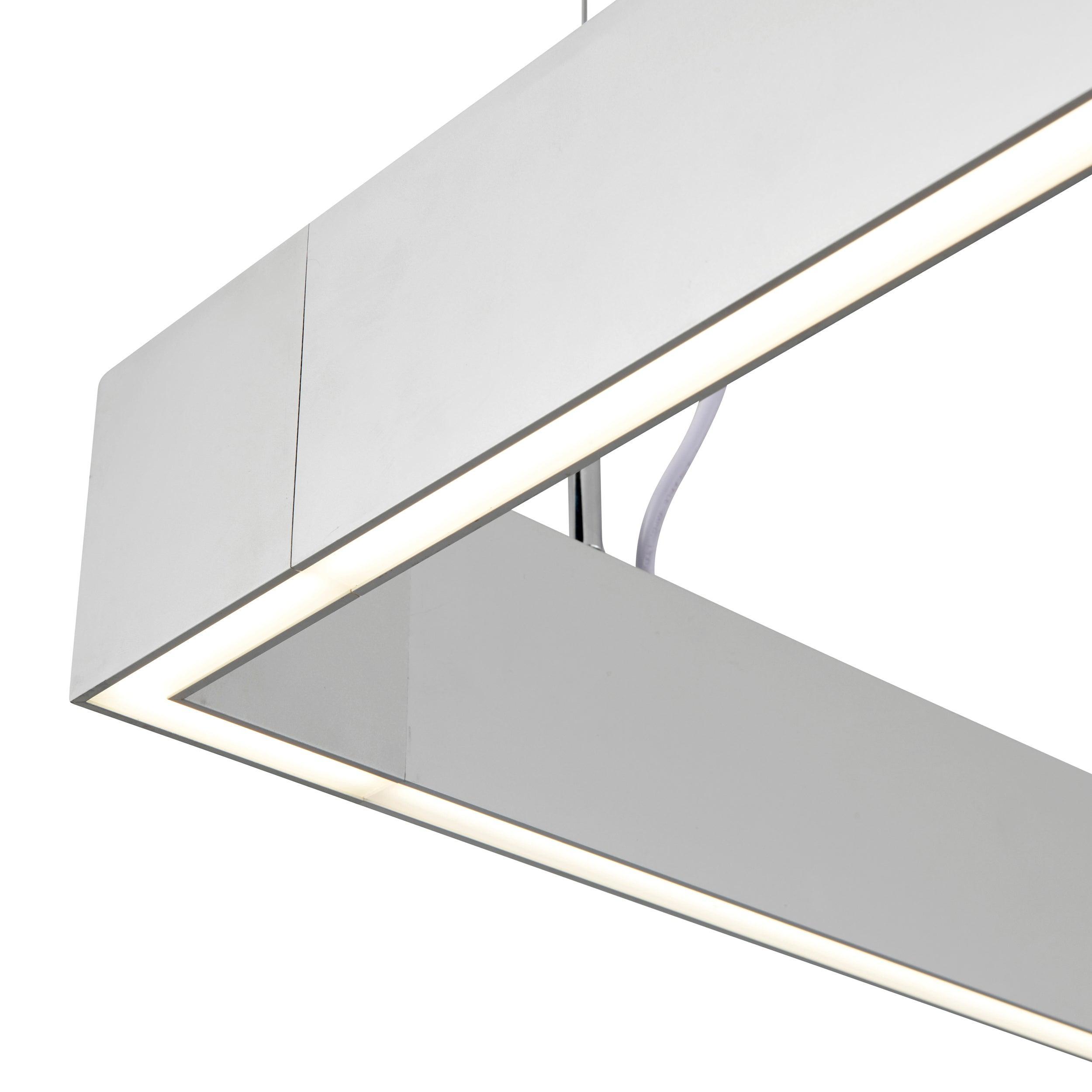 kingsley silver 90 degree corner 3w cool white by saxby lighting, close up image 387