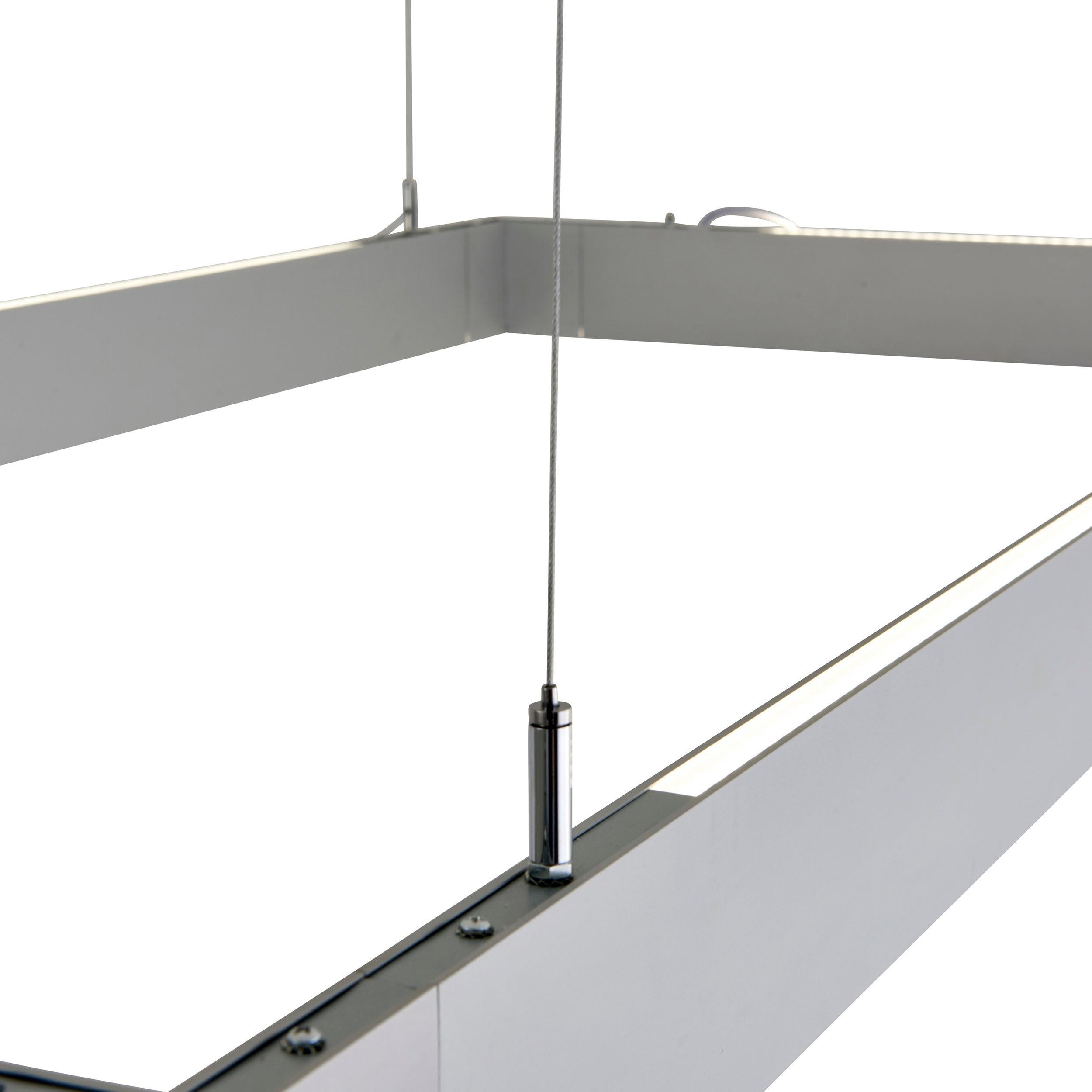 kingsley silver 90 degree corner 3w cool white by saxby lighting, close up image 339