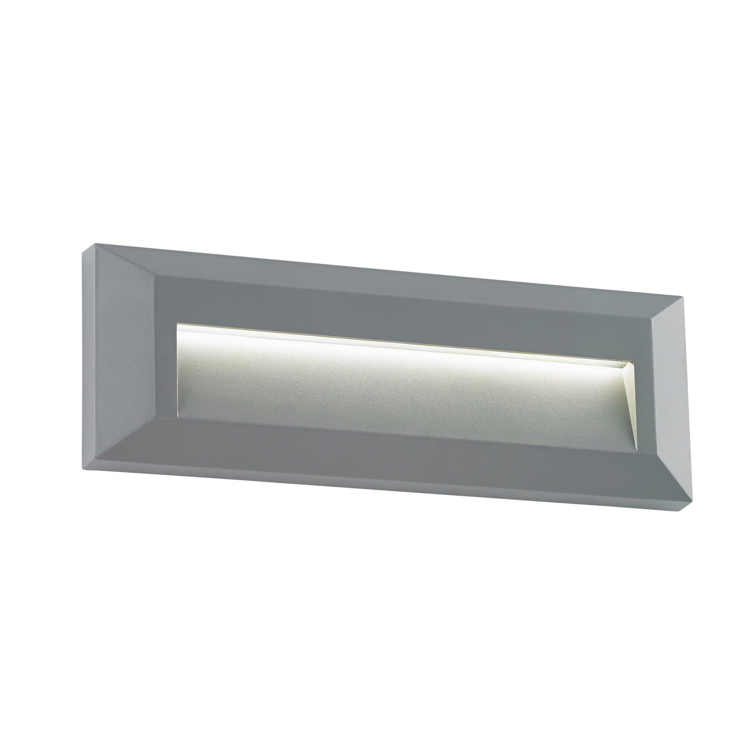 severus grey vertical outdoor brick light ip65 2w warm whiteby saxby lighting