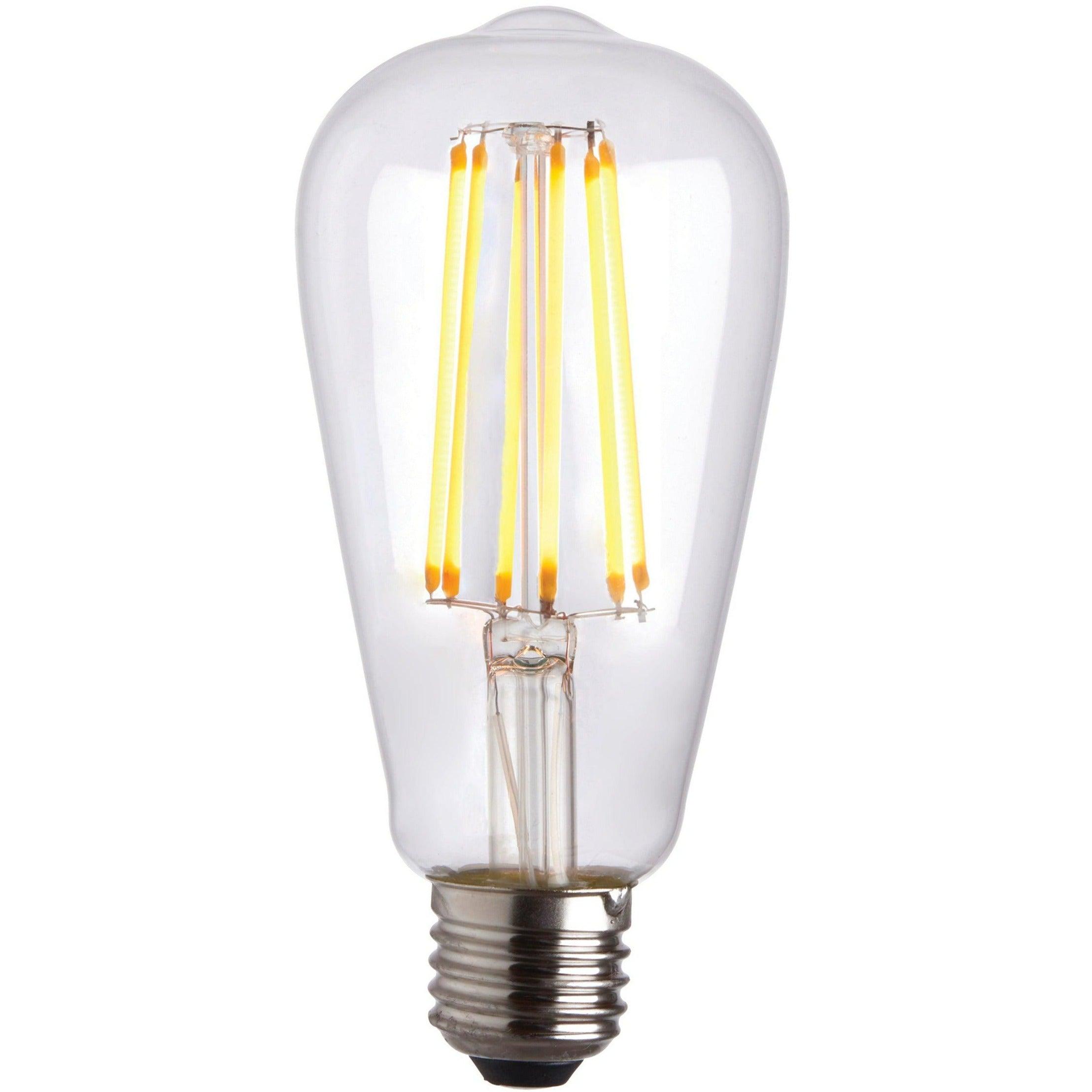 e27 led 6w filament clear pear shaped dimmable light bulb Living room lighting image