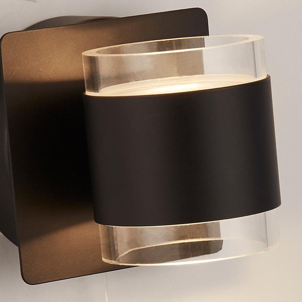 tumbler 2 lt bathroom up down black wall light pull switch by searchlighting lighting, living room image