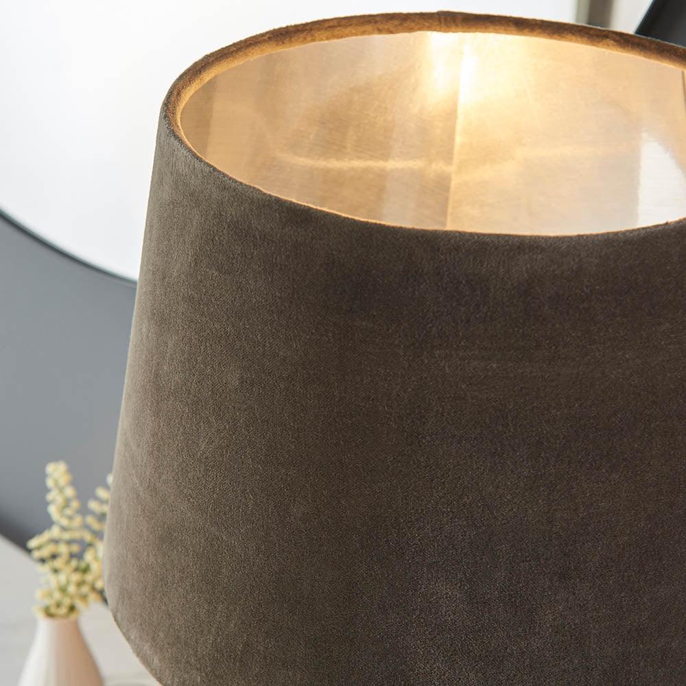 Endon Naia 1 Light Grey Glass Table Lamp 8