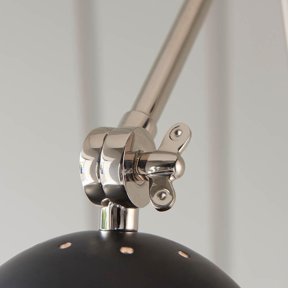 lehal nickel finish wall light 1 by Endon Lighting Bedroom Close Up Image